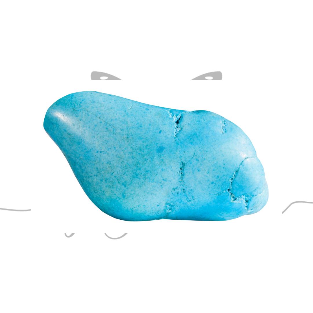 Blue Howlite Polished Tumbled Crystal, photo 3 of 4