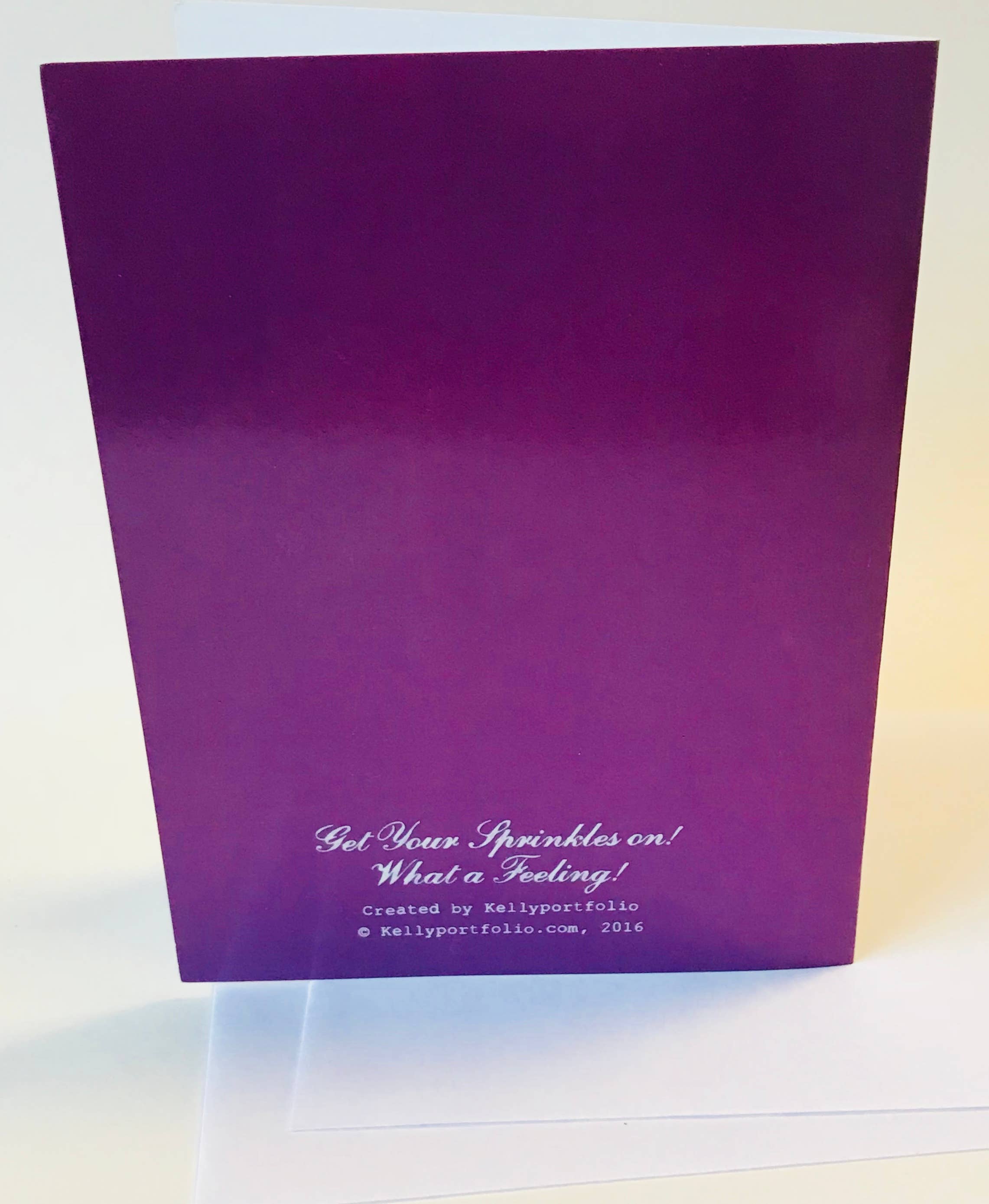 What a Feeling, Blank Greeting Card, photo 2 of 2