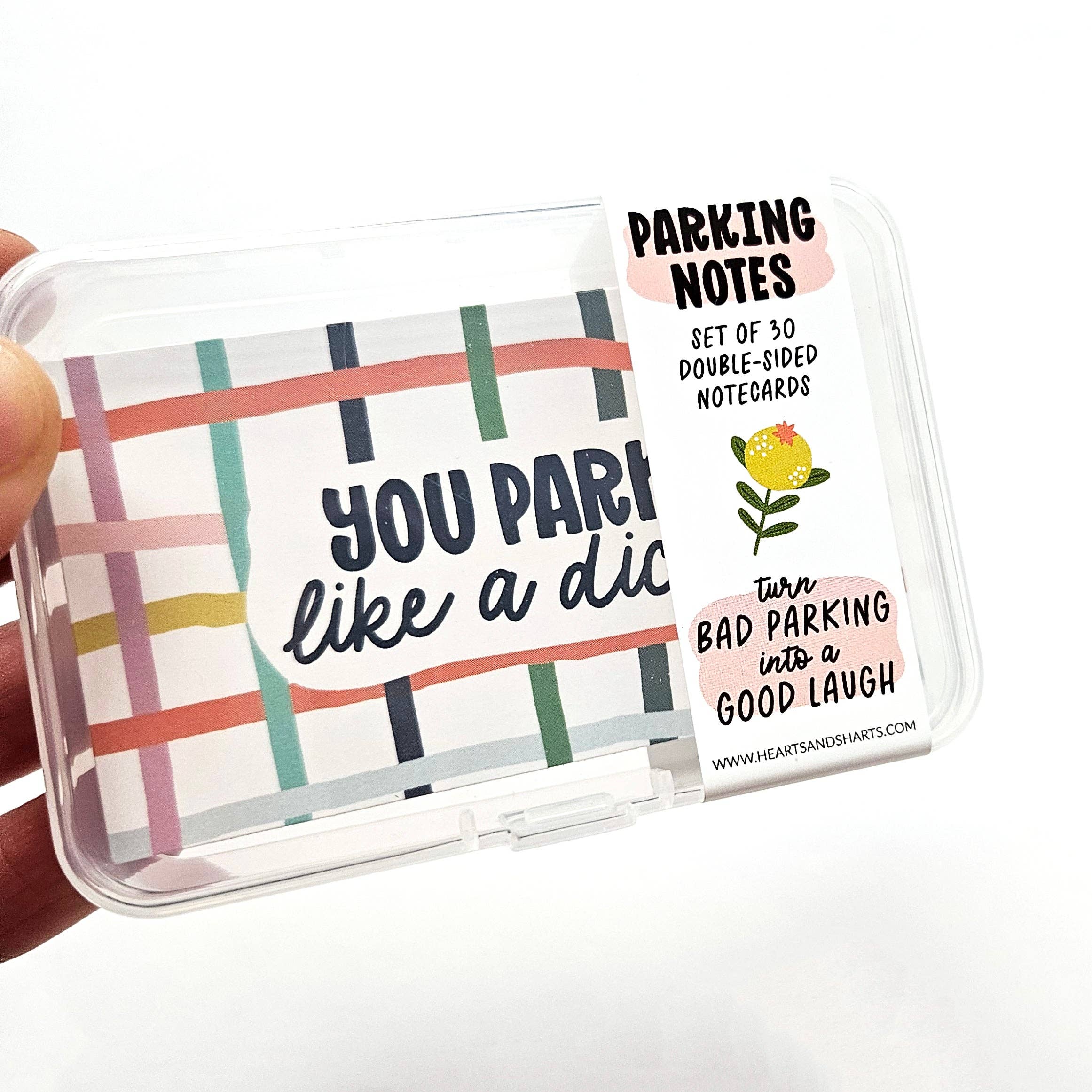YOU PARK LIKE A D PARKING NOTES - SET OF 30 DOUBLE-SIDED CARDS, photo 1 of 8