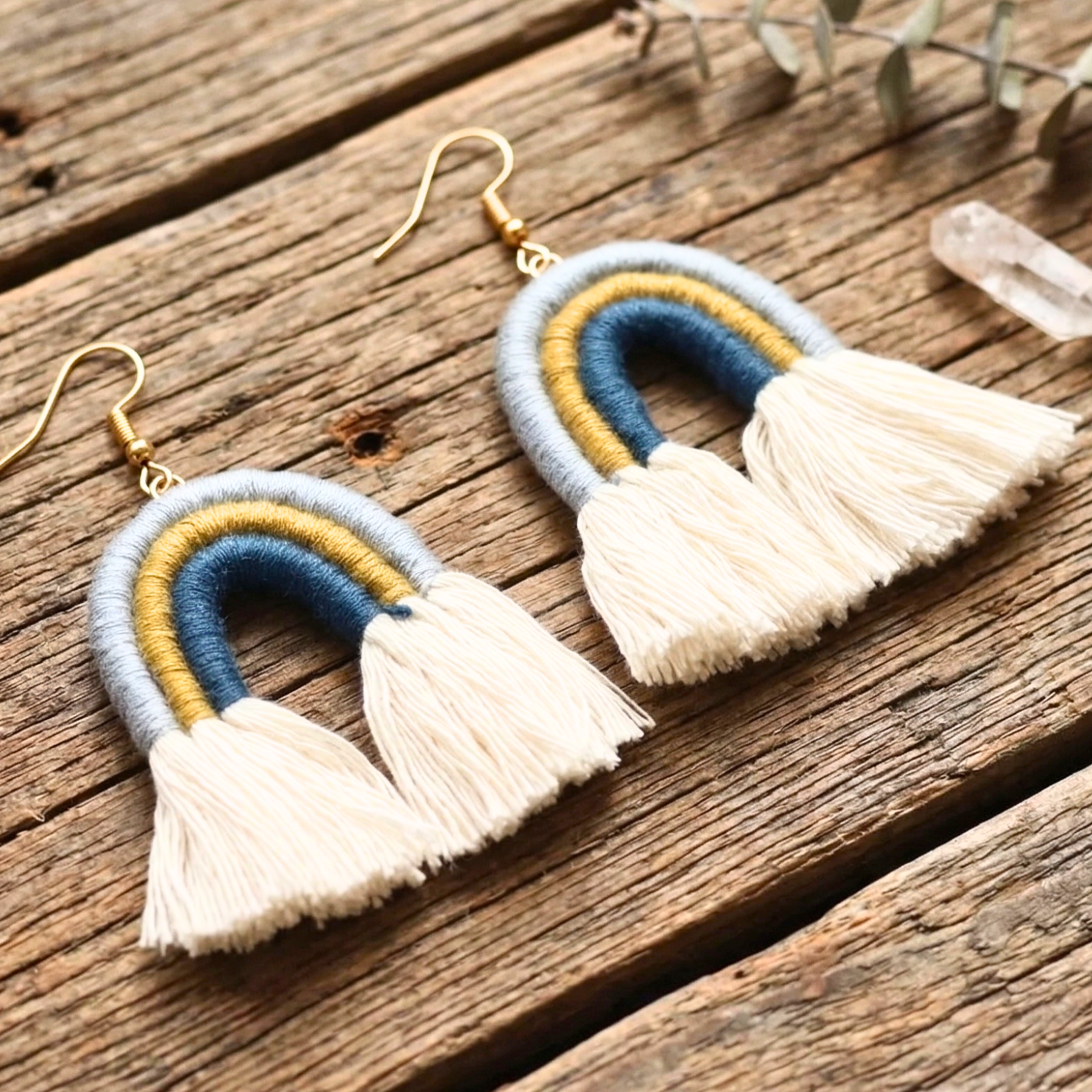 MACRAME RAINBOW TASSELS, photo 3 of 3