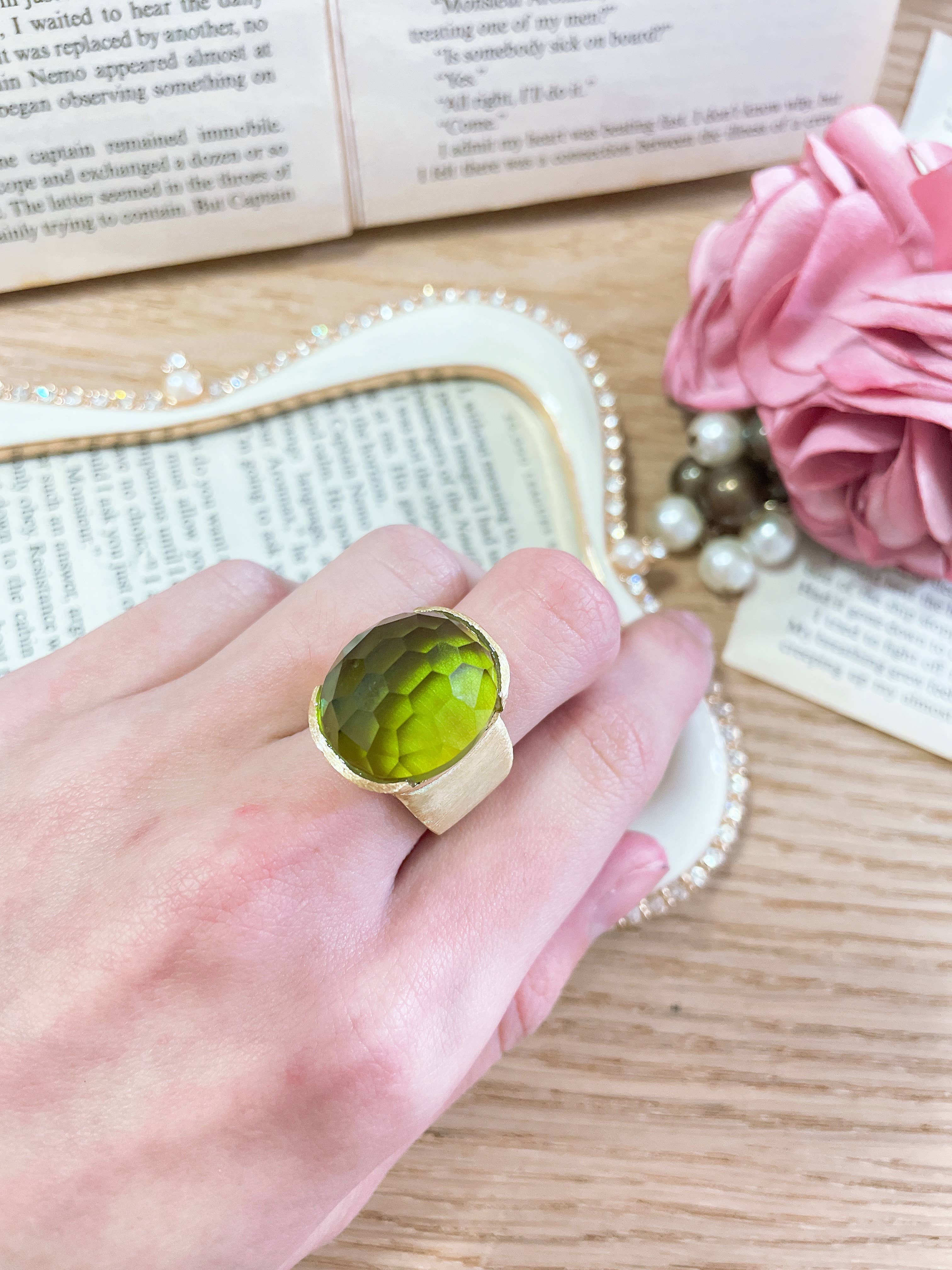Peridot Crystal Ring, photo 4 of 4
