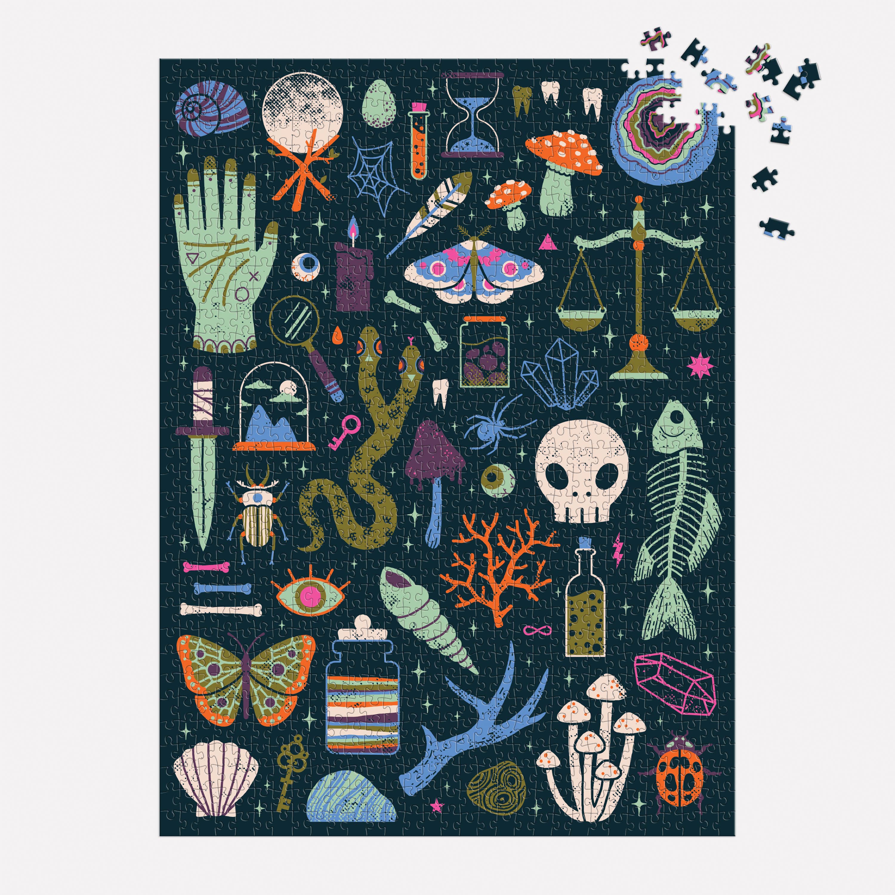 Occult and Curious 1000 Piece Glow in the Dark Puzzle, photo 2 of 4