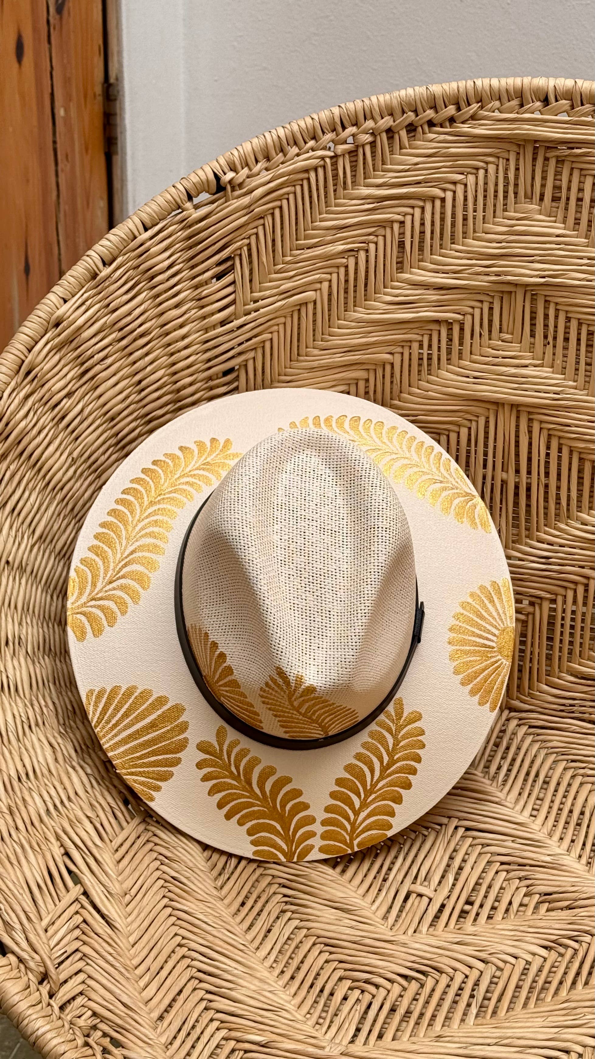 Patricia Hand Painted Hat, photo 1 of 4