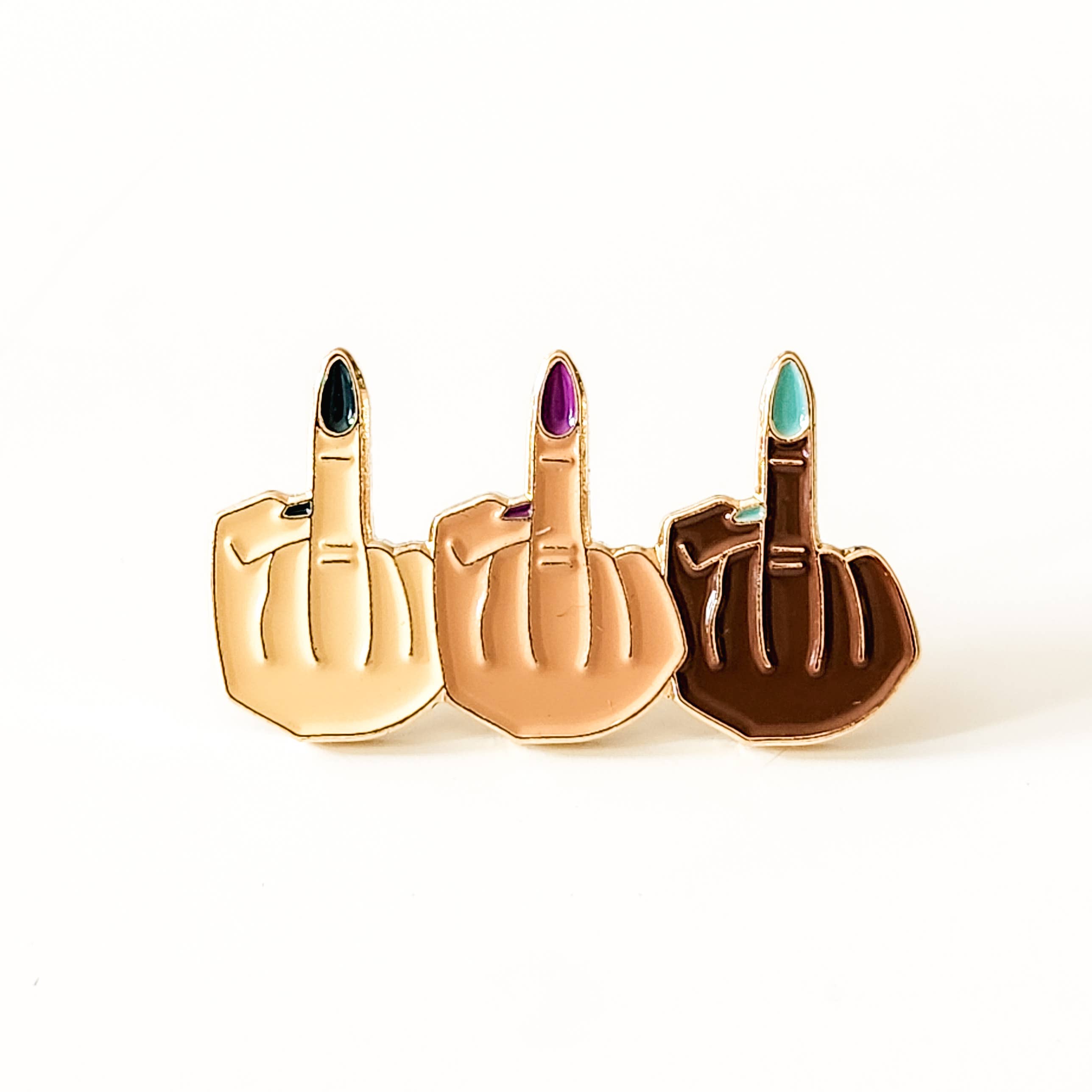 Middle Fingers pin, photo 1 of 4
