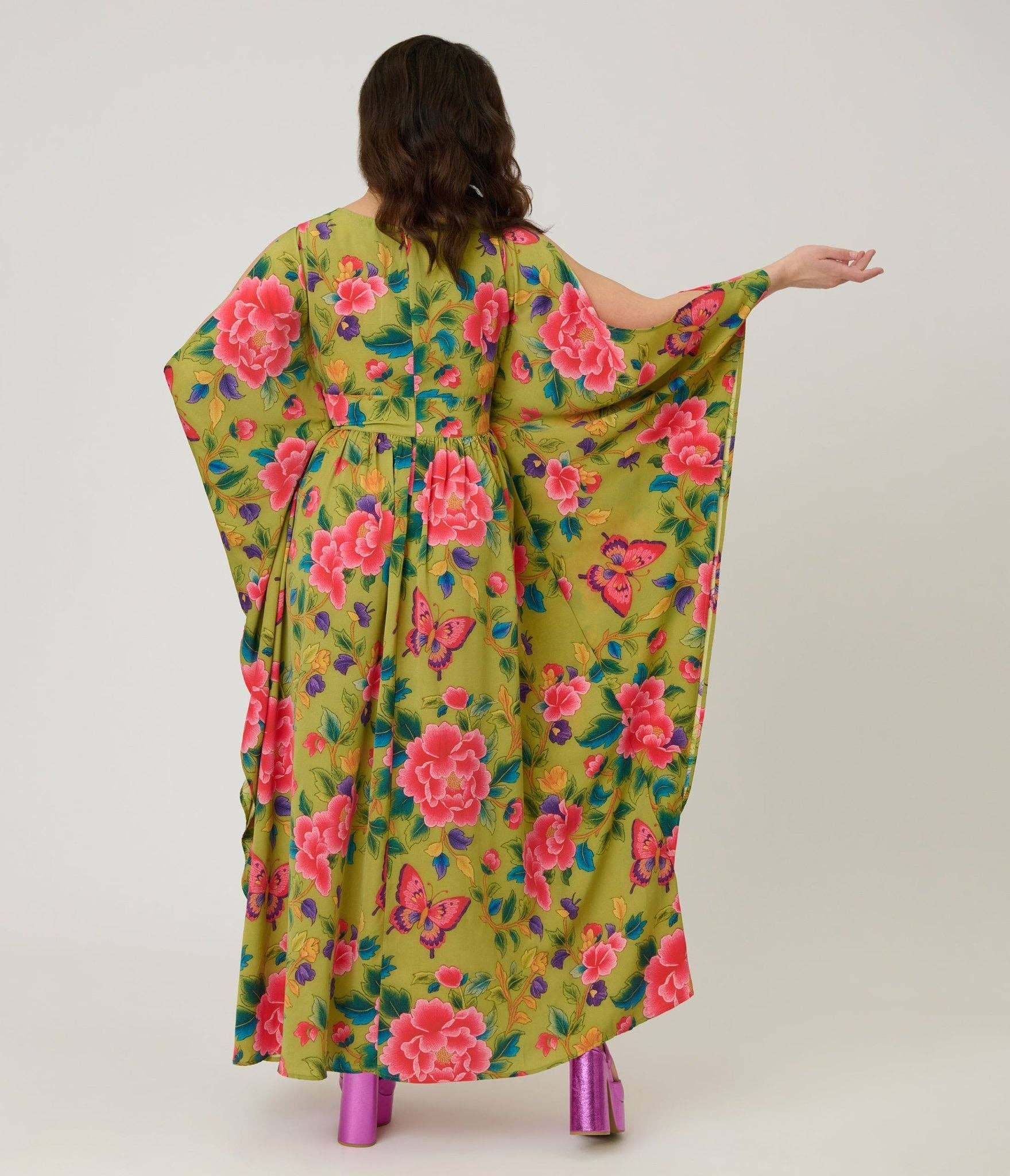 Butterfly Floral Caftan, photo 2 of 5