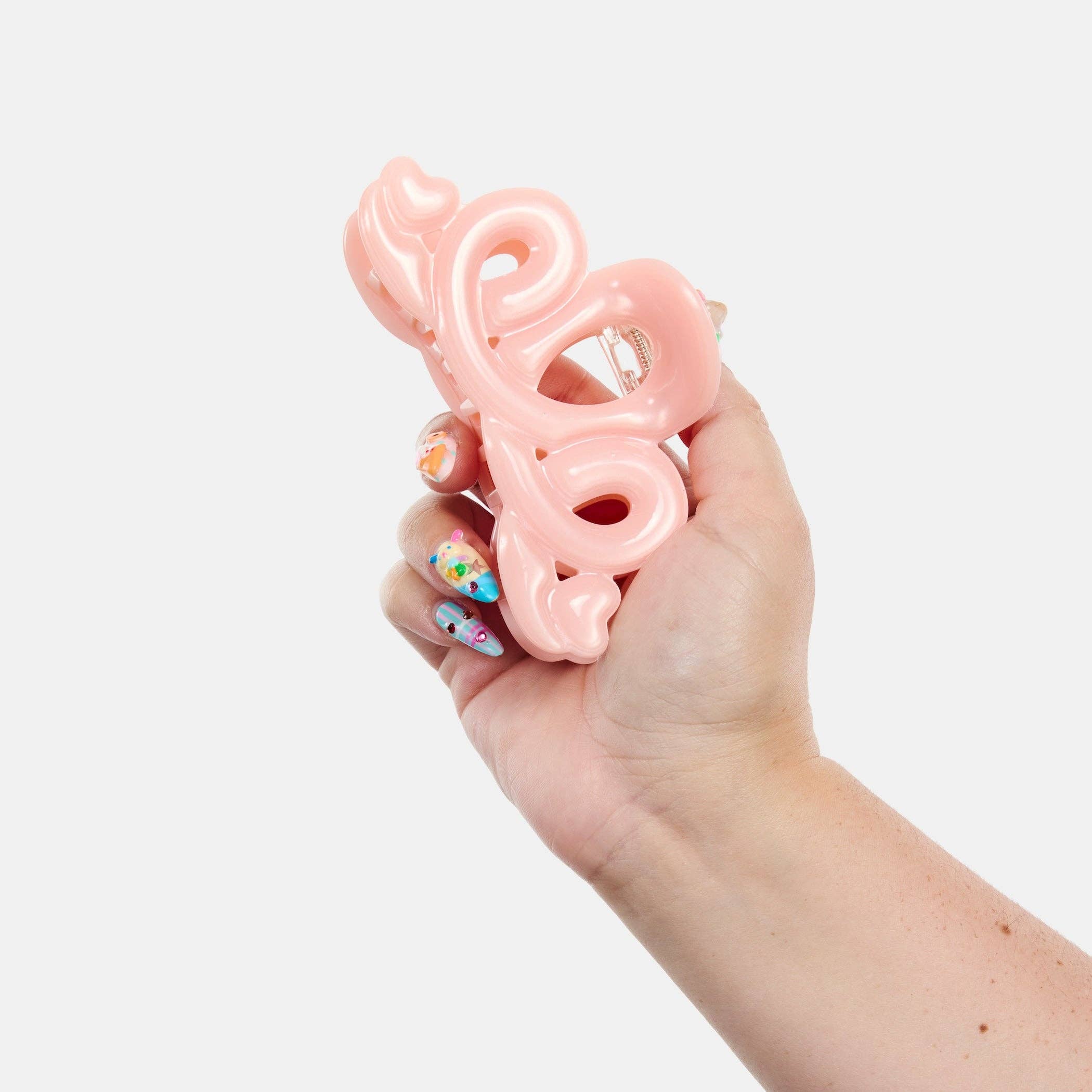 Heart Loop Claw-Pink, photo 5 of 6