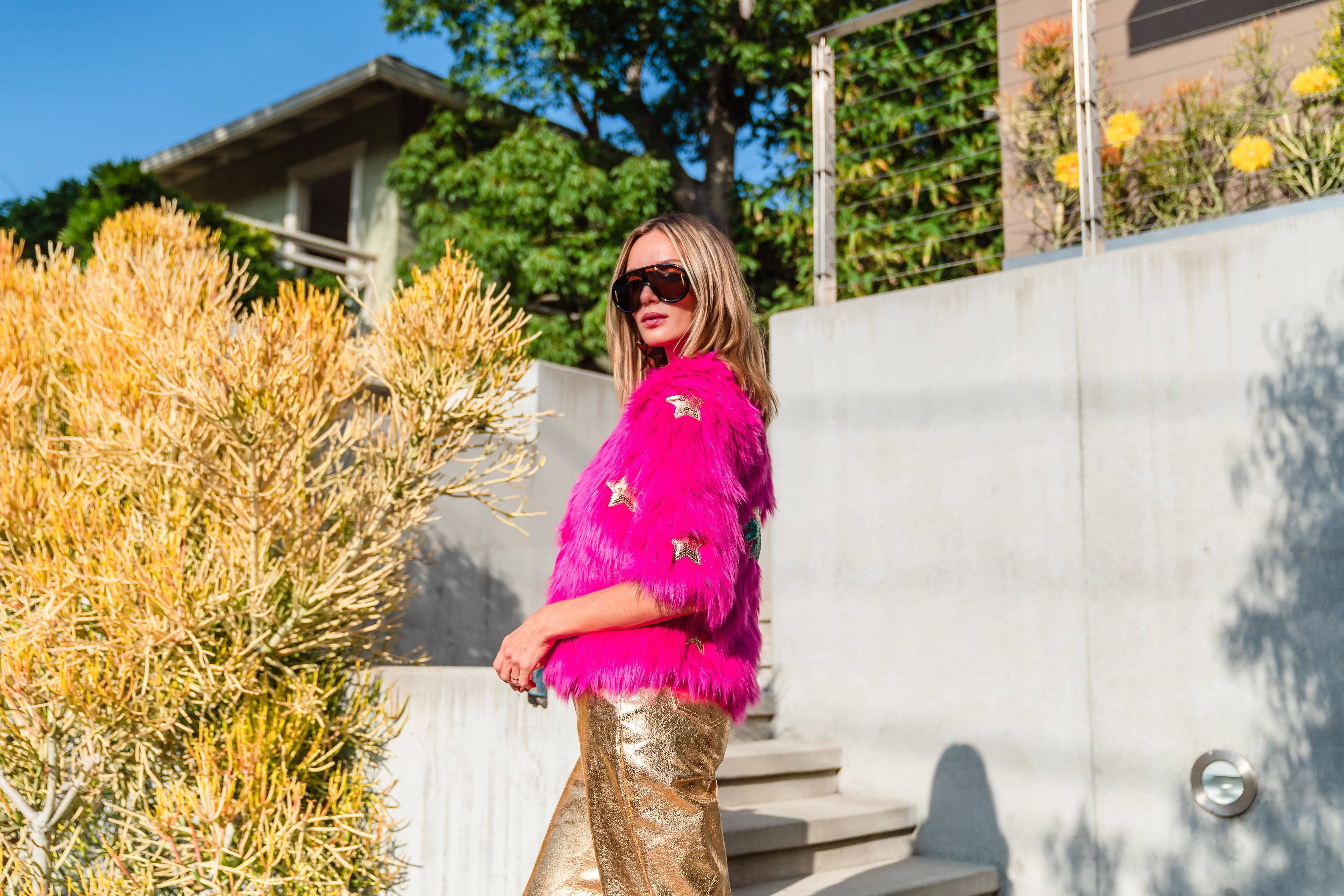 Planet Pink Faux Fur, photo 3 of 8