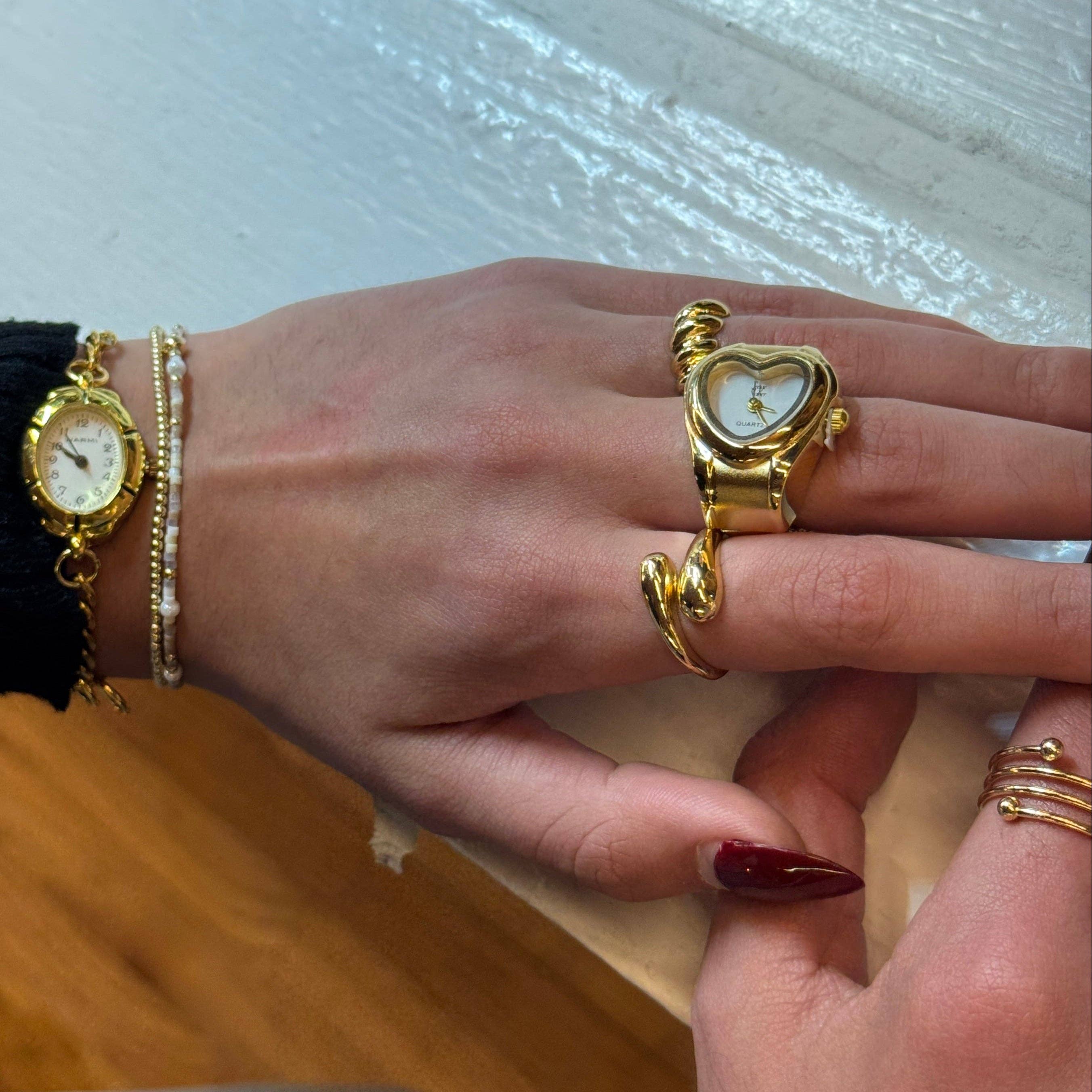 Gold Branded Watch Ring, photo 4 of 8