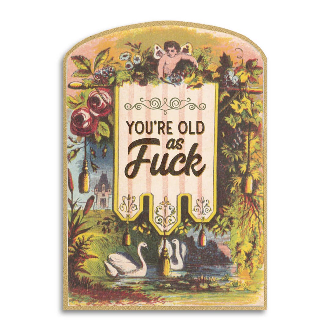 You’re Old as Fuck - Vintage Birthday Card, photo 1 of 3
