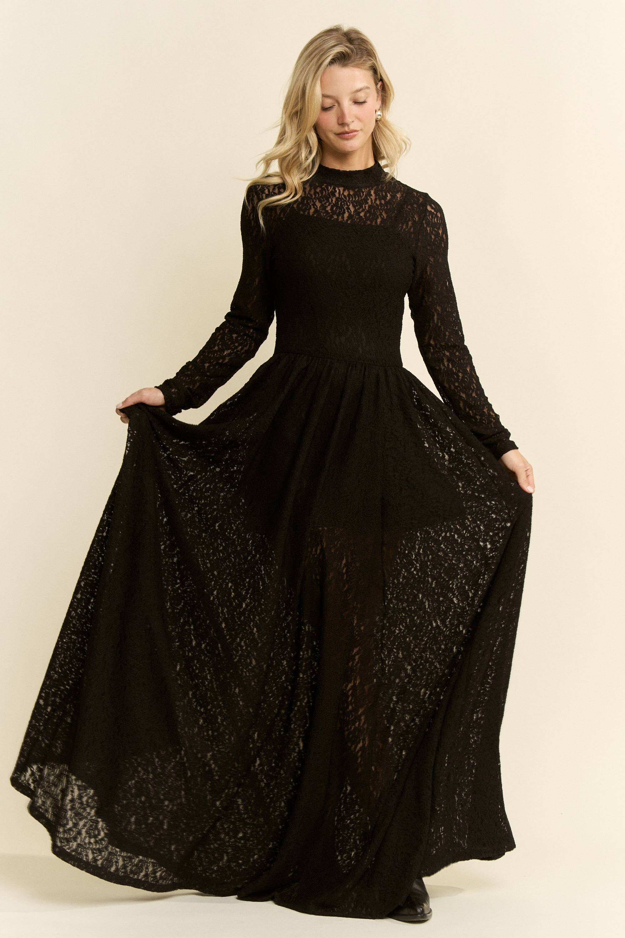 LACE MAXI DRESS, photo 3 of 8