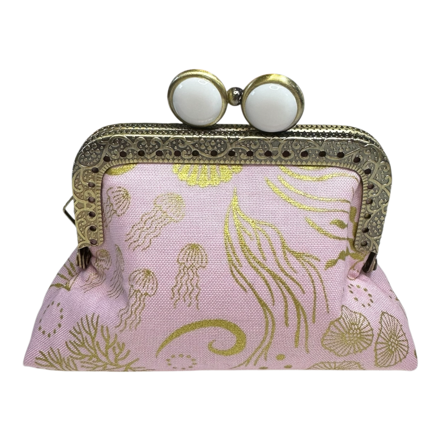 Mini Clutch Coin Purse-Sea Life Gold, photo 2 of 2