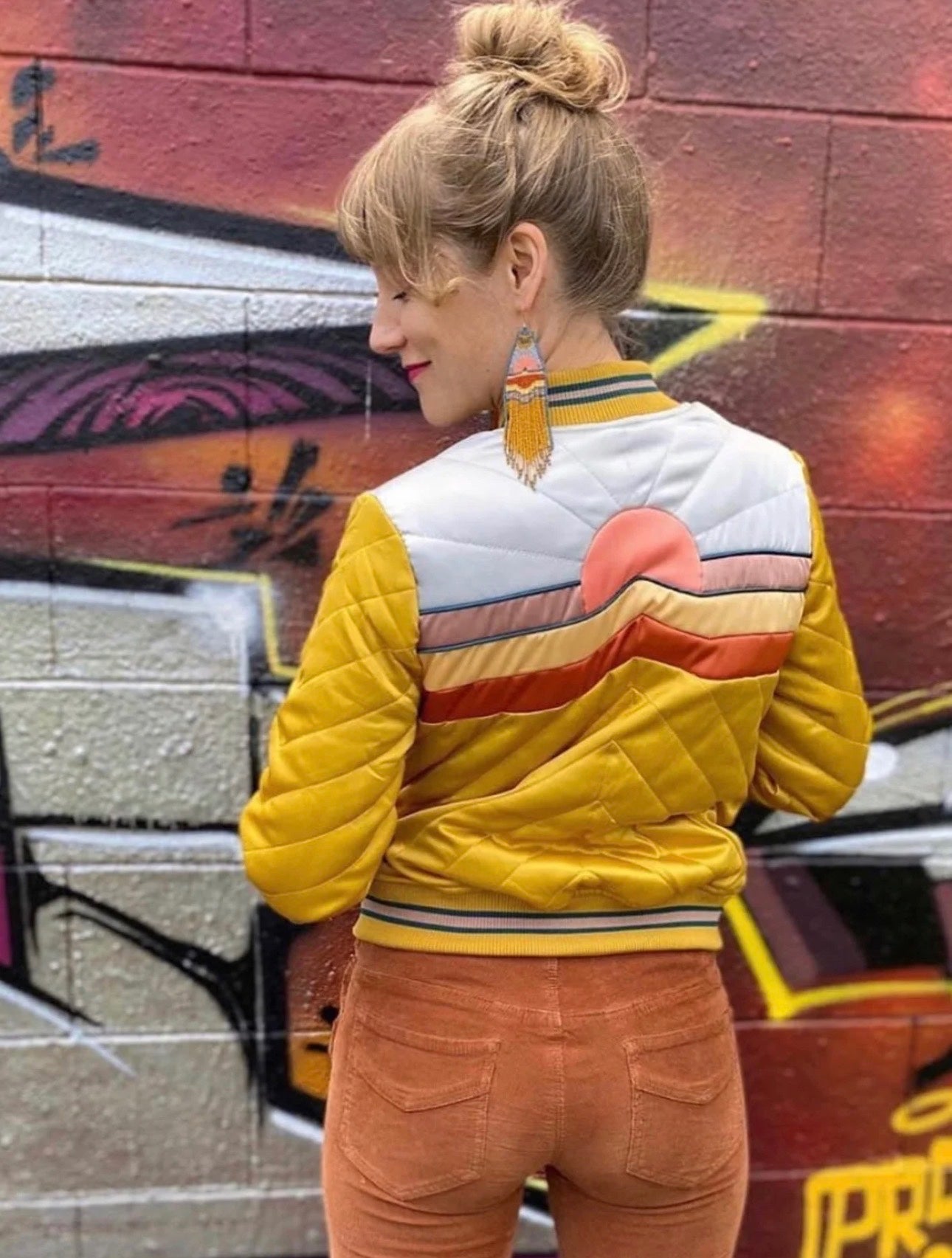 Dolly Western Mustard Bomber Jacket, photo 1 of 8