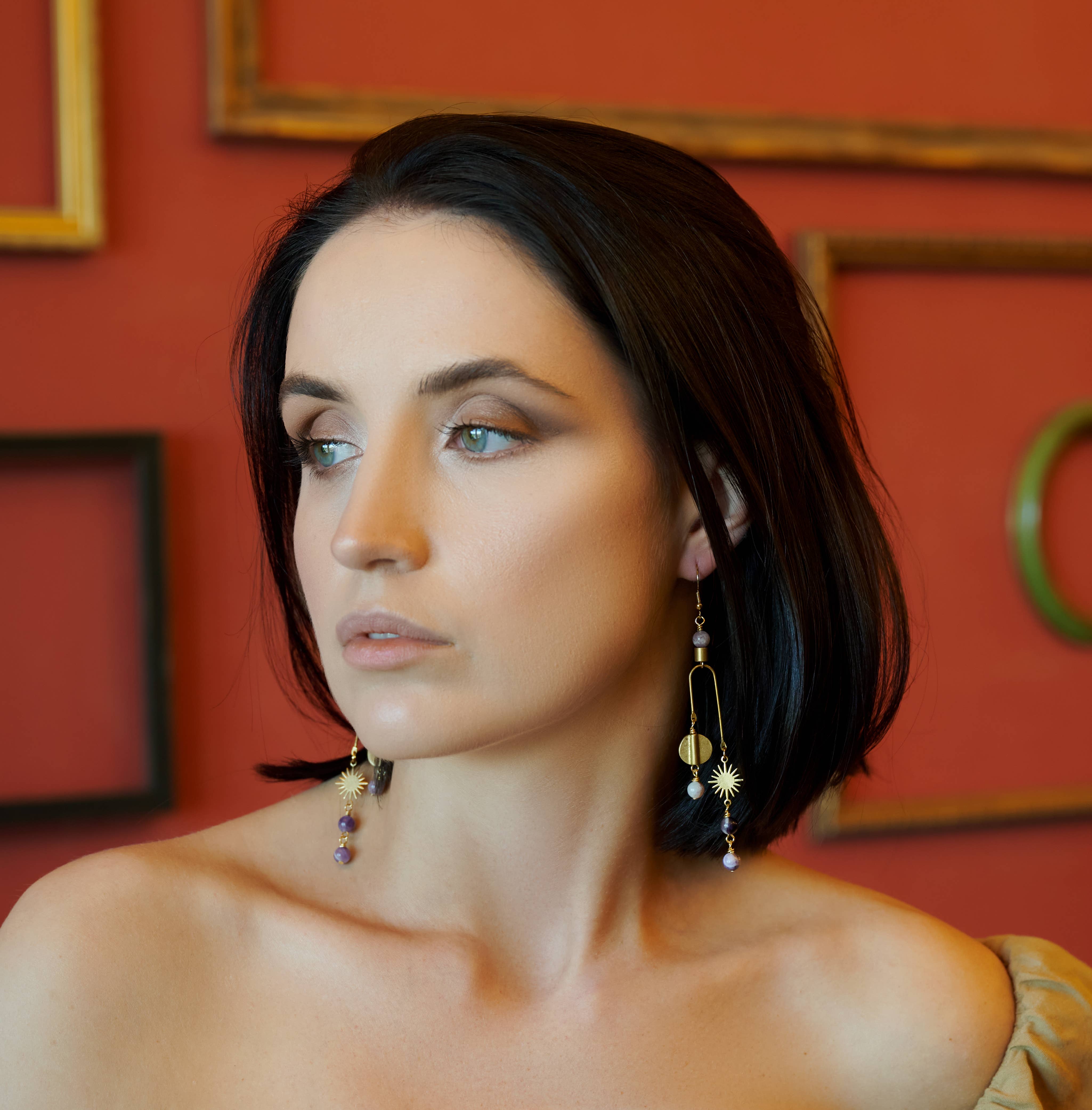 The Pisces Earring - Amethyst, photo 5 of 8