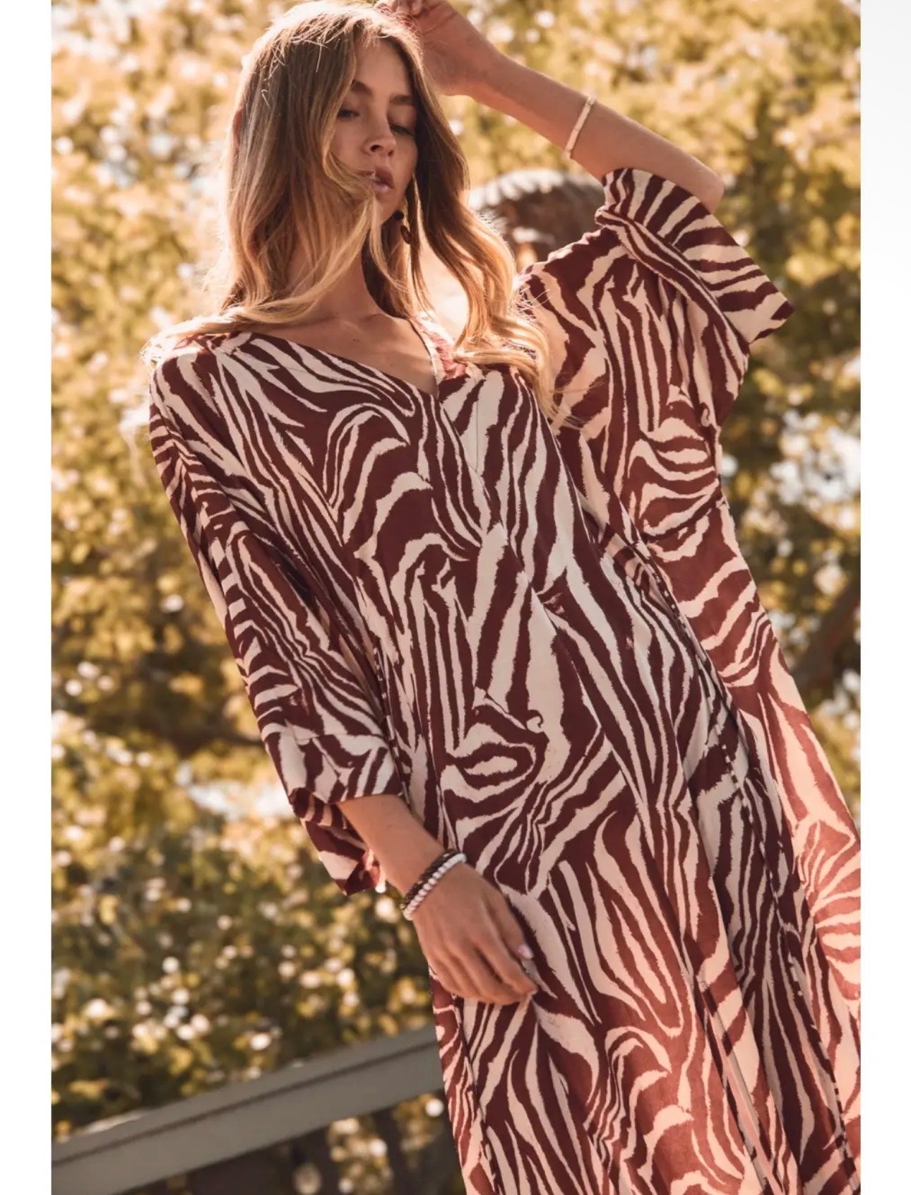 Zebra Convertible Midi Dress, photo 1 of 5