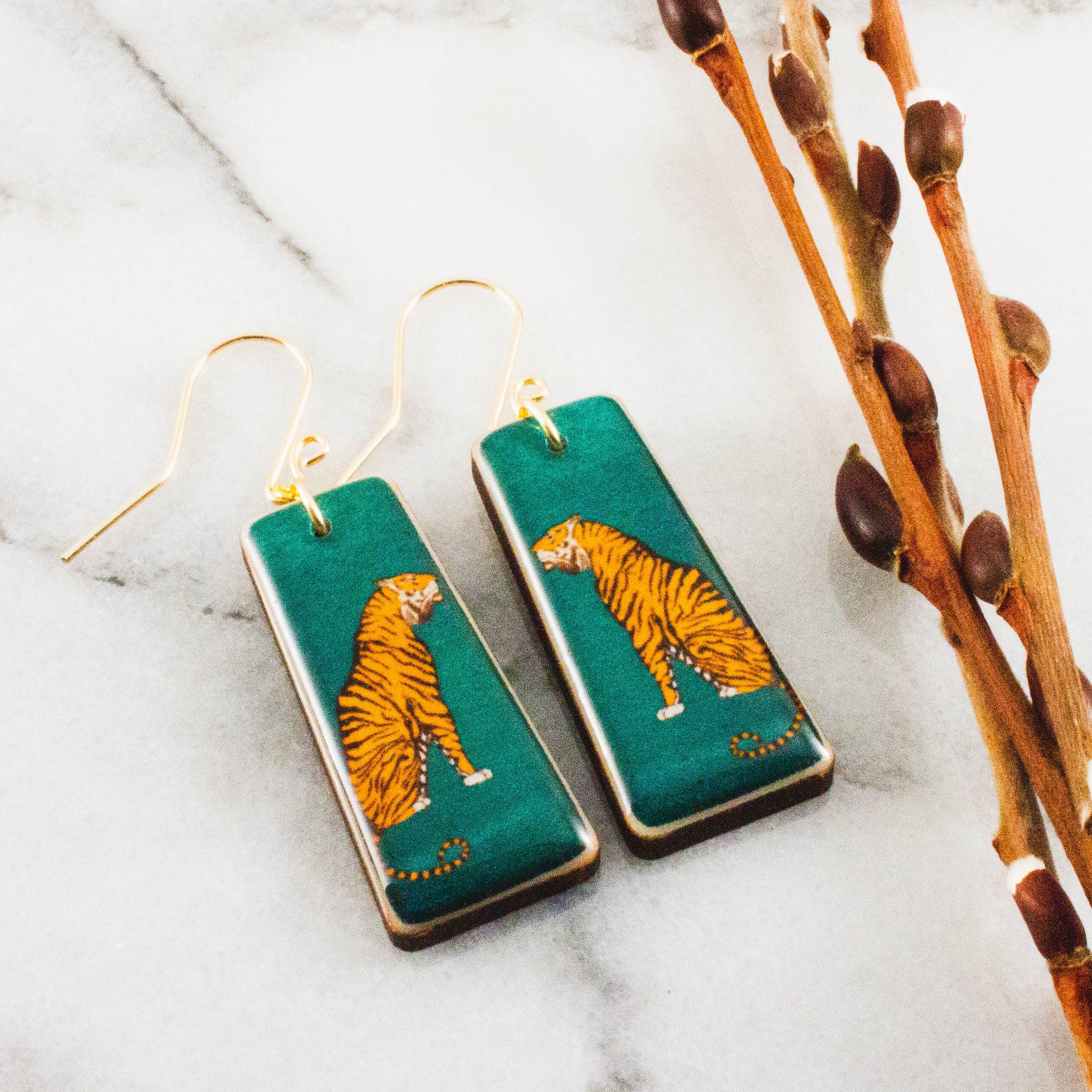 Green Tiger Rectangles, photo 1 of 2