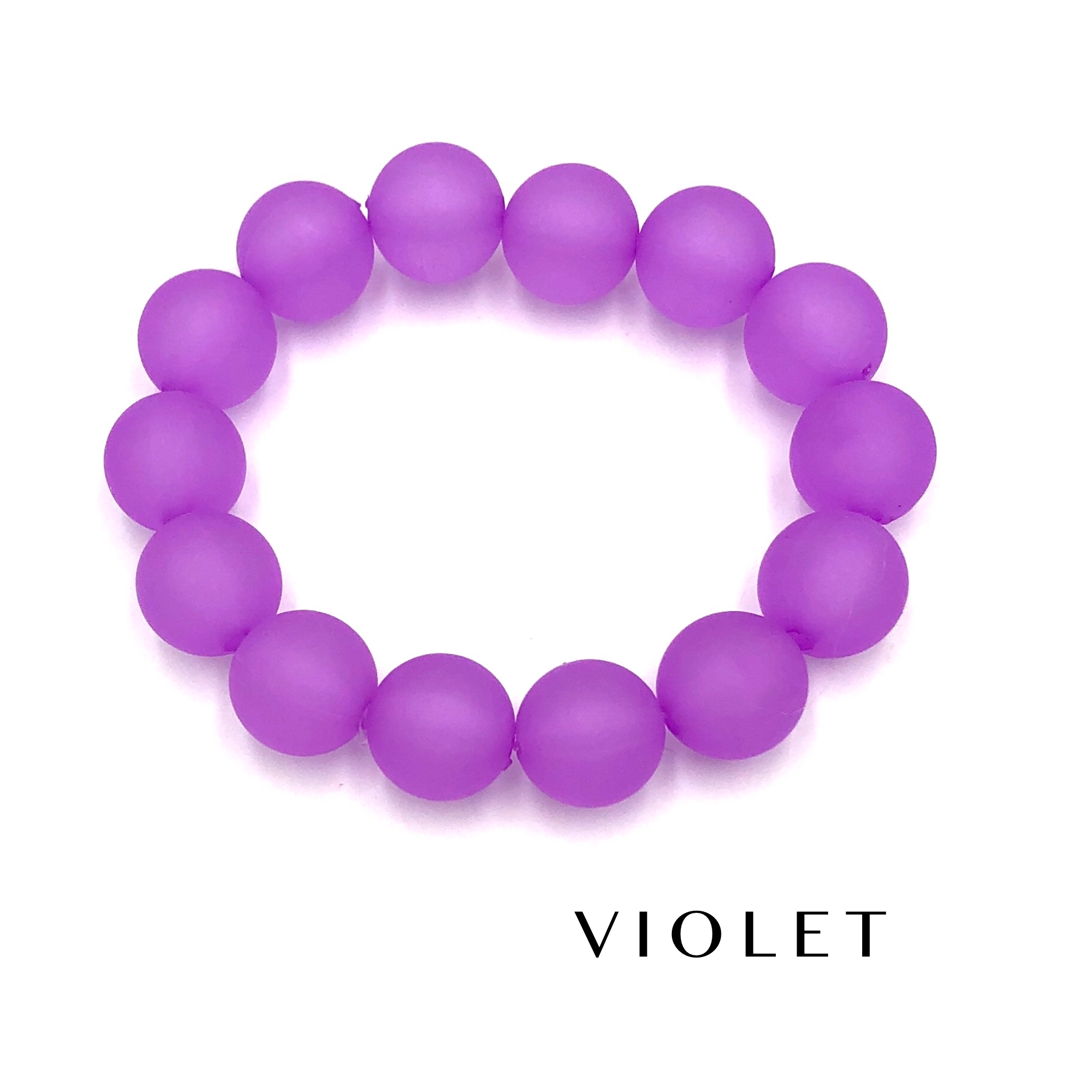 Frosted Stack Bracelet Violet, photo 1 of 3