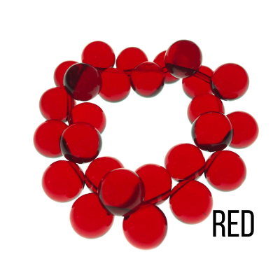Chunky Button Stackable Stretch Bracelet Red, photo 2 of 2