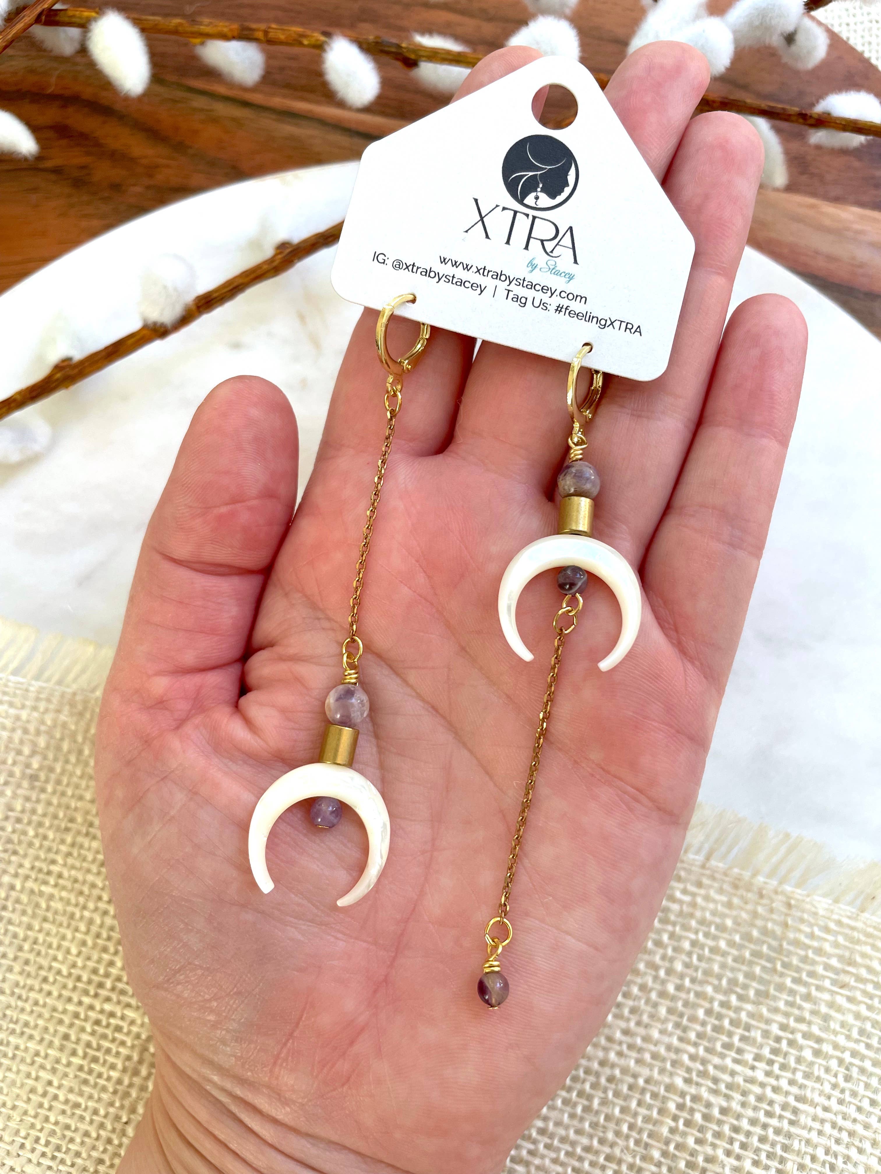 The Melisandra Earring - Amethyst, photo 8 of 8