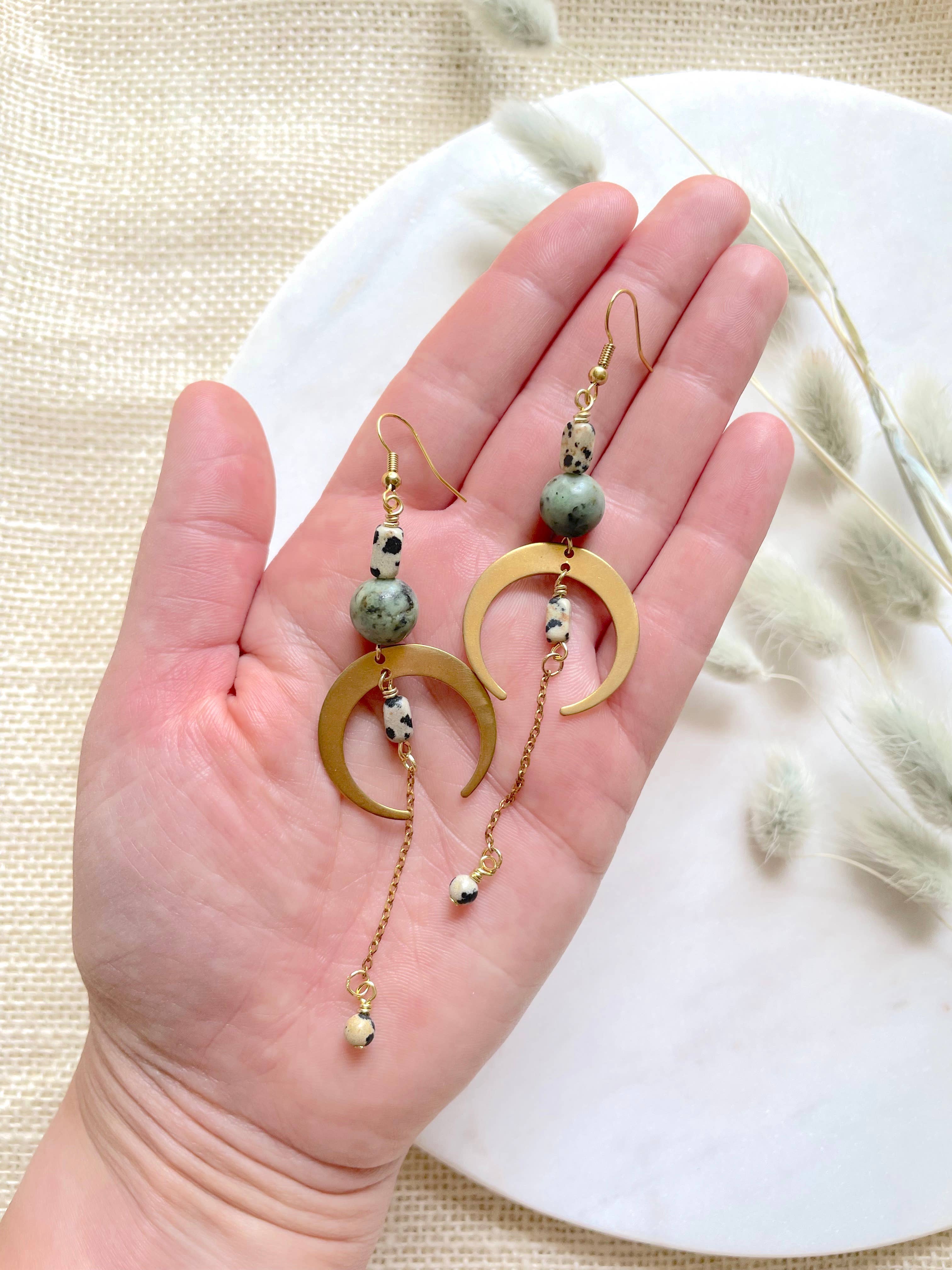 The Sasha Earring - African Turquoise, photo 3 of 8