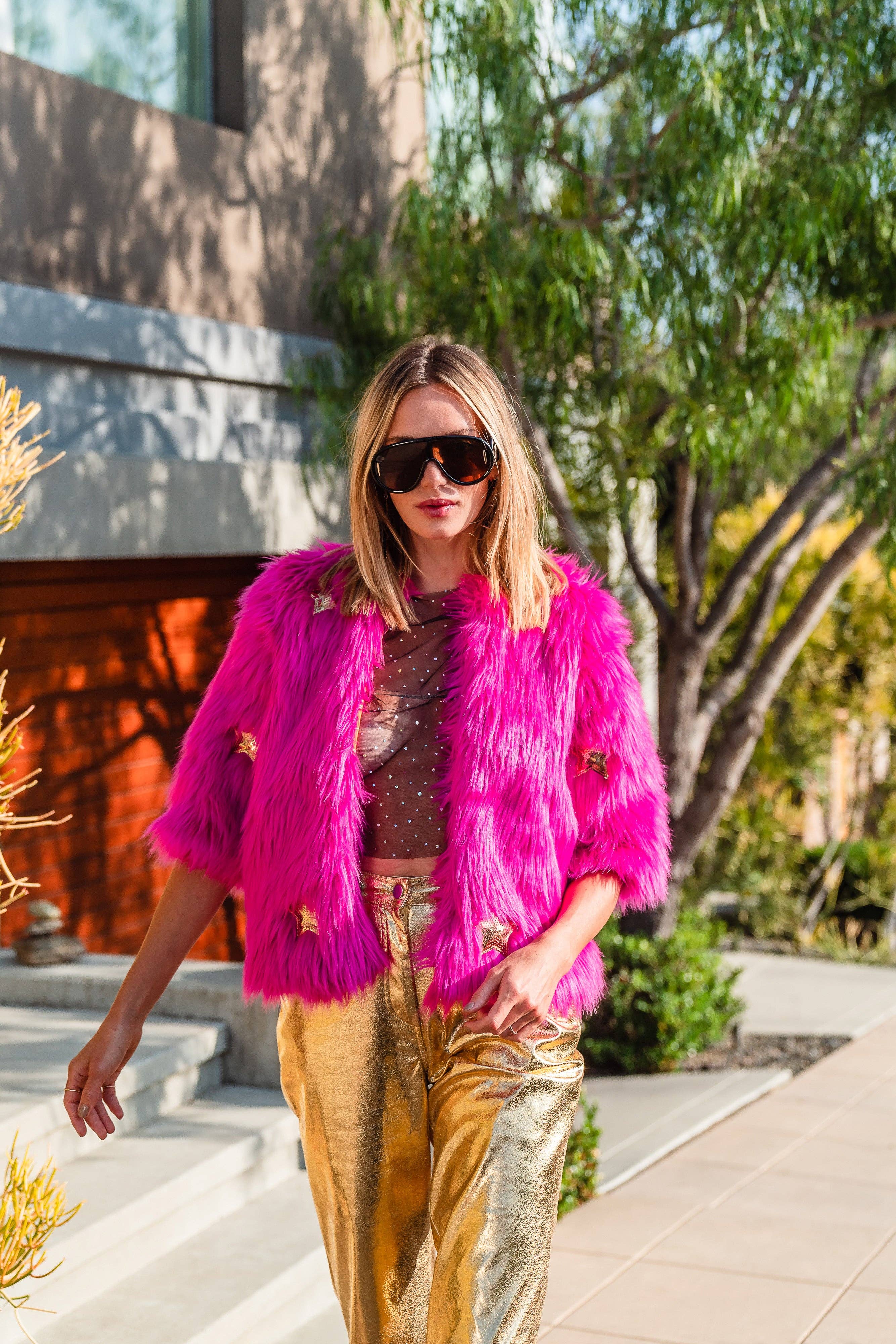 Planet Pink Faux Fur, photo 1 of 8