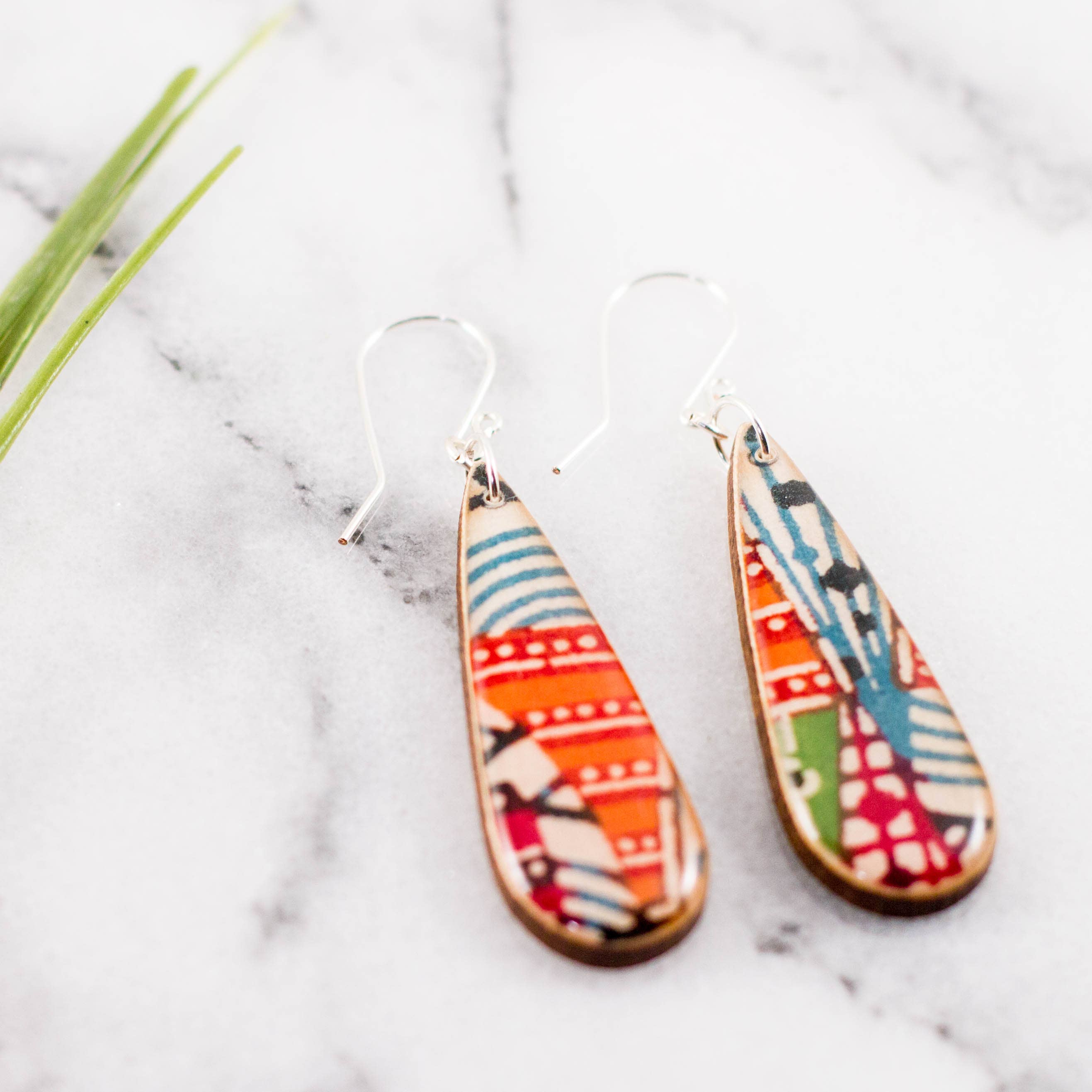 Japanese Geometric Teardrops, photo 1 of 2