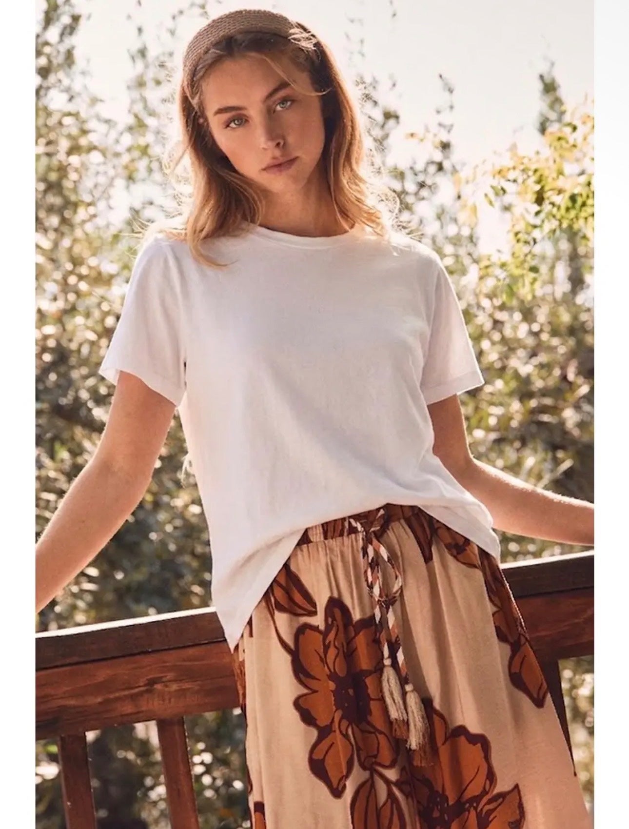 Floral & Striped Palazzo, photo 2 of 2