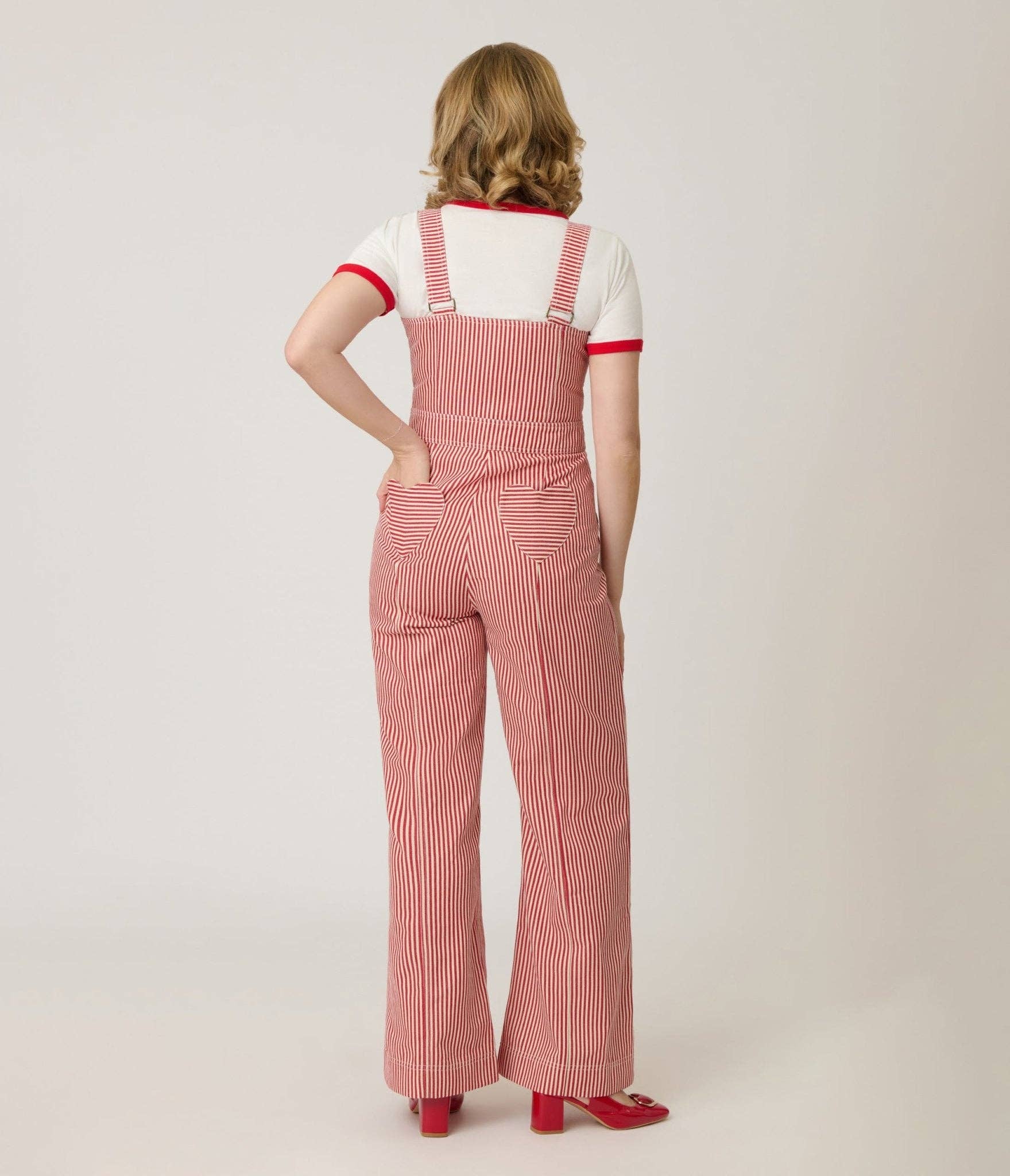 Red & White Overalls, photo 2 of 5