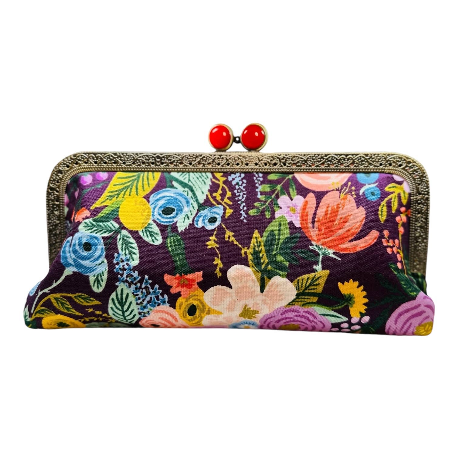 Cell Phone Clutch - Floral Plum, photo 4 of 5