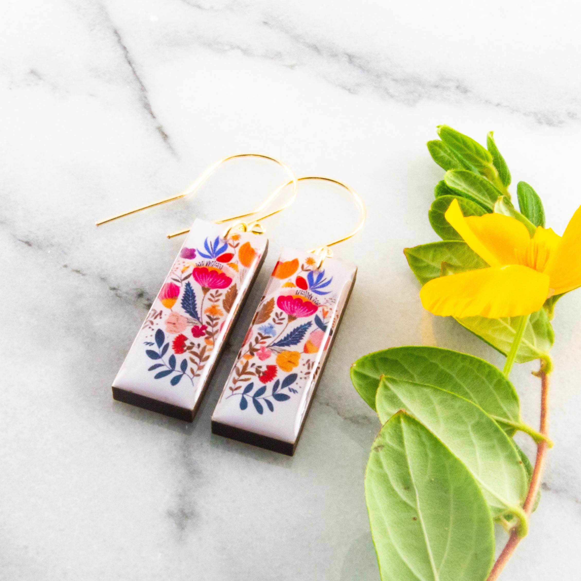 Scandi Floral Rectangles, photo 2 of 2