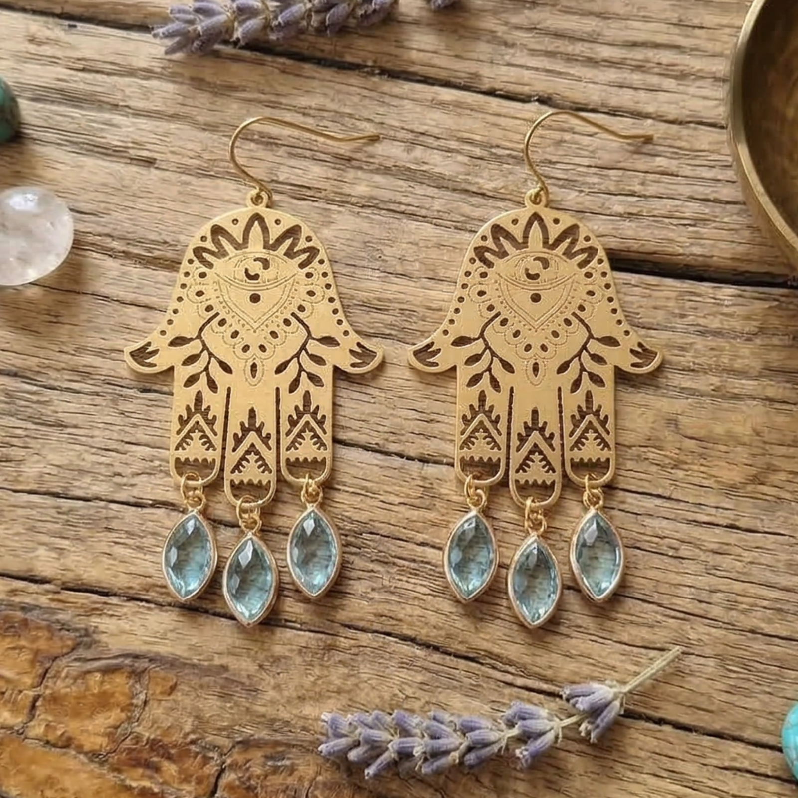 Hand - Raw Brass & Glass, photo 1 of 2