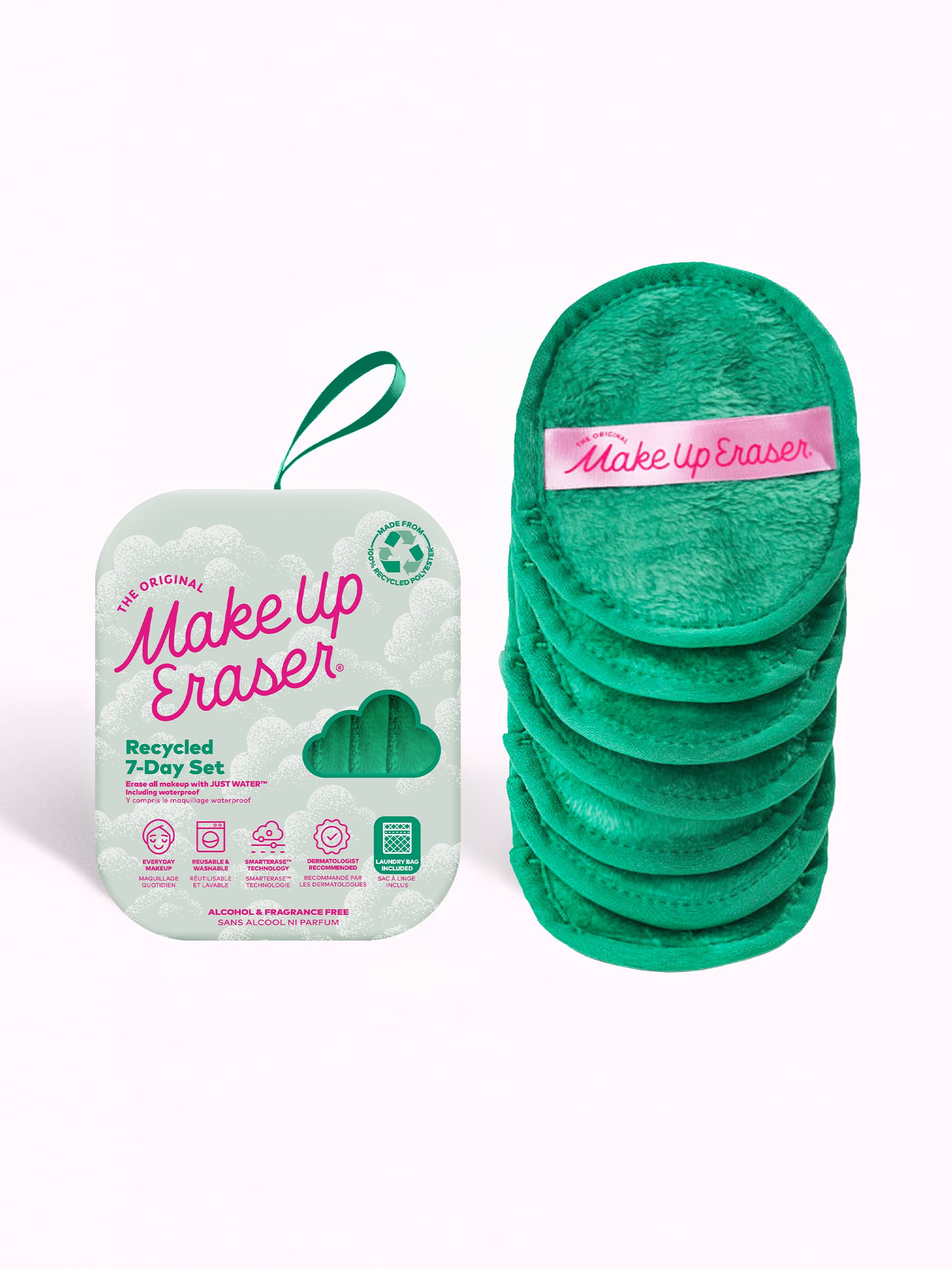 GREEN 7-Day Set | 100% Recycled MakeUp Eraser, photo 1 of 8