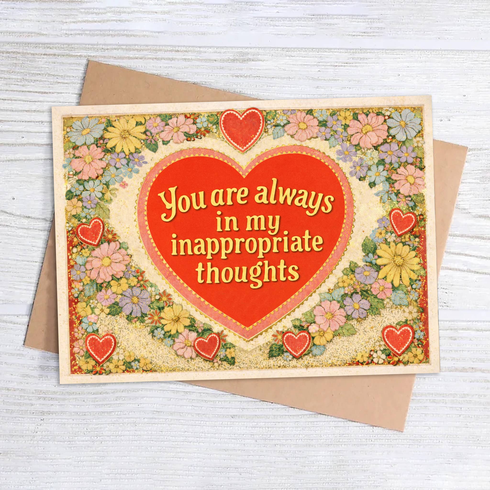 You Are Always in My Inappropriate Thoughts - Love Card, photo 1 of 3