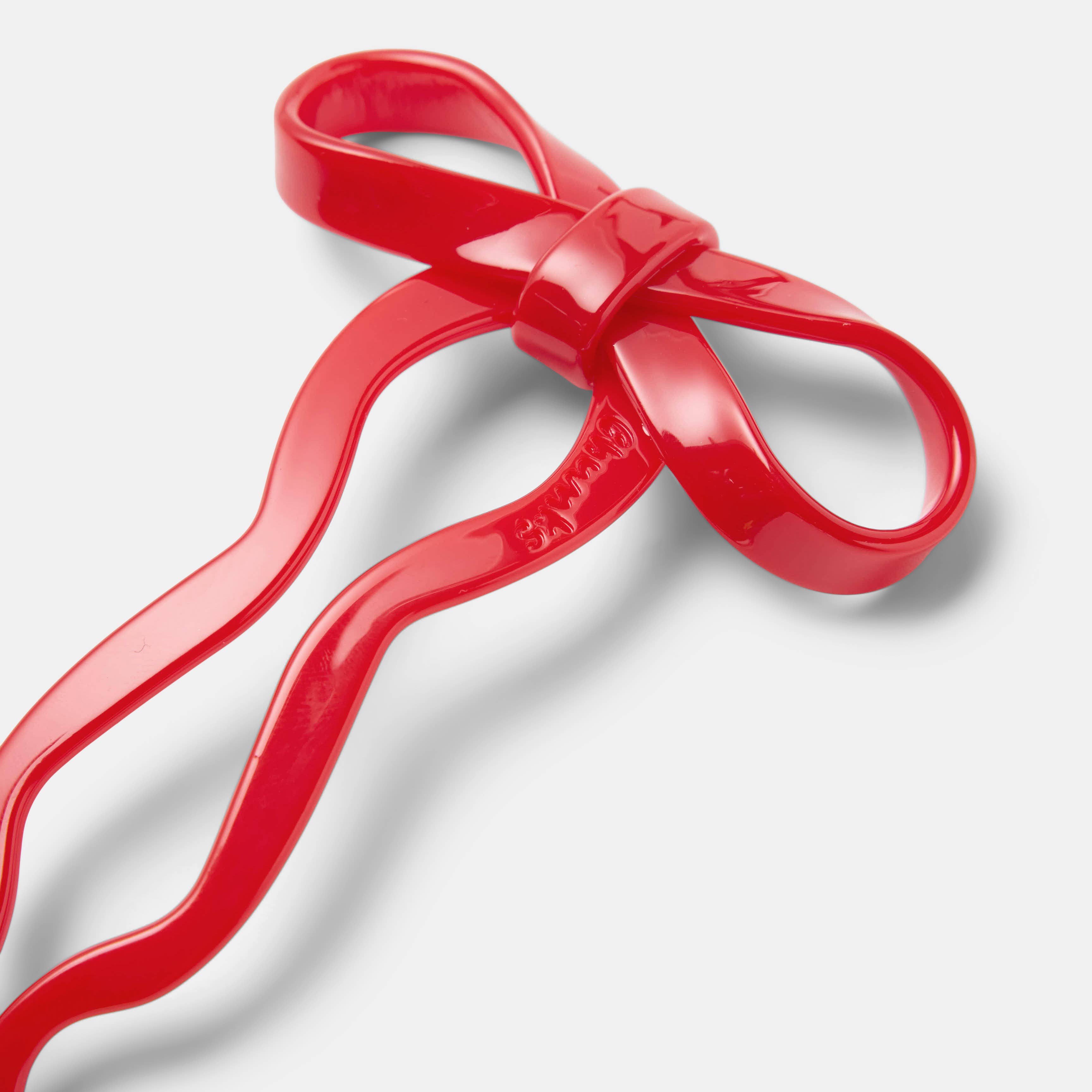 Bow Hairpin in Small Cherry, photo 5 of 6