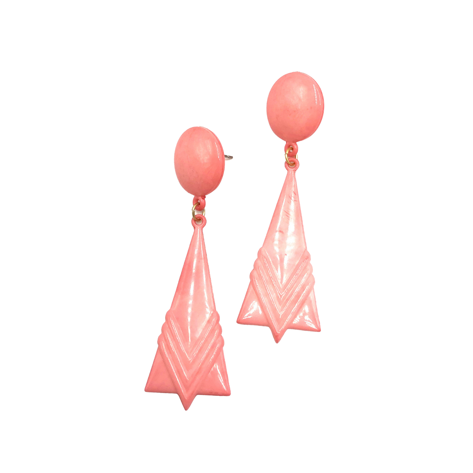 Peach Pink Paris Earrings, photo 1 of 4