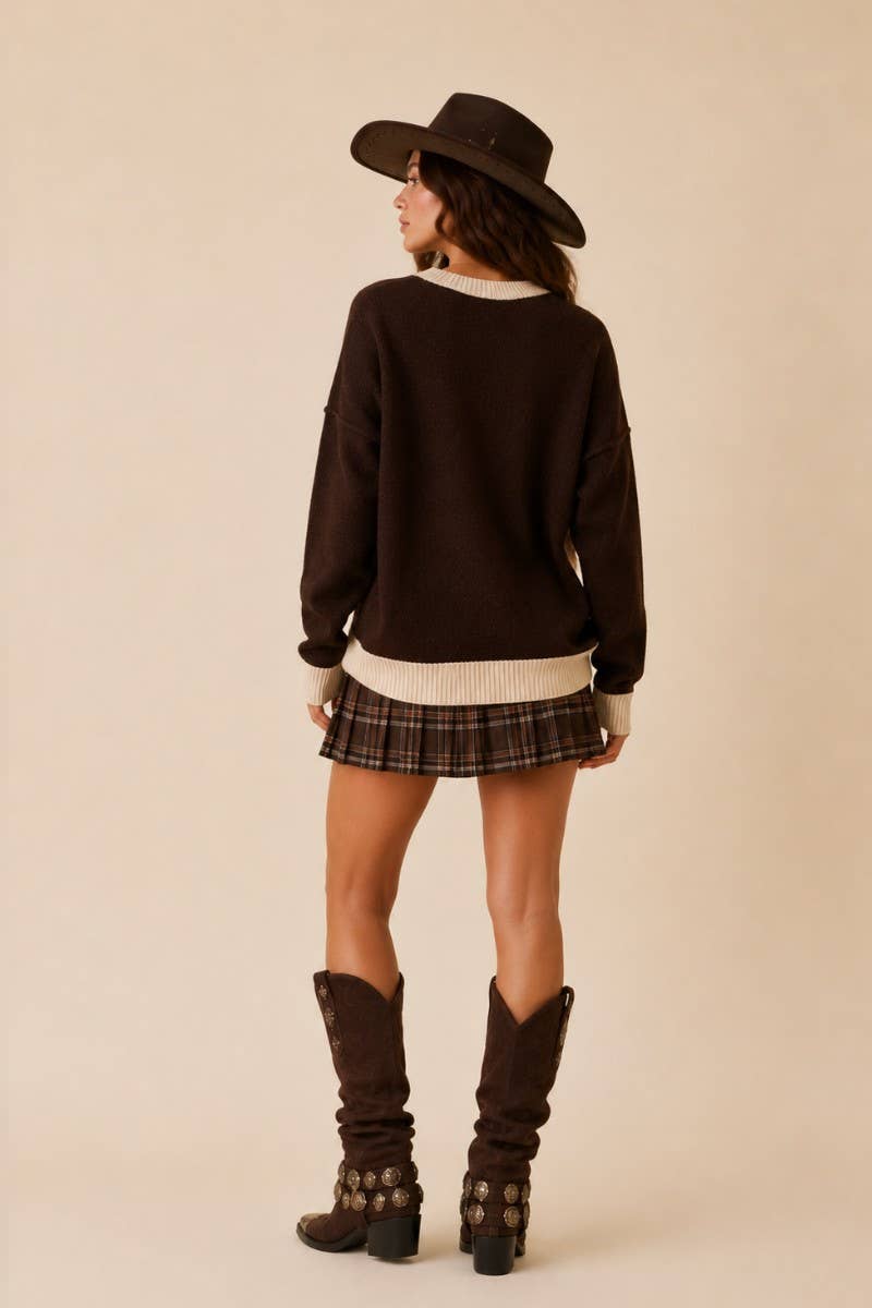 HORSESHOE PATCH KNIT SWEATER, photo 2 of 5