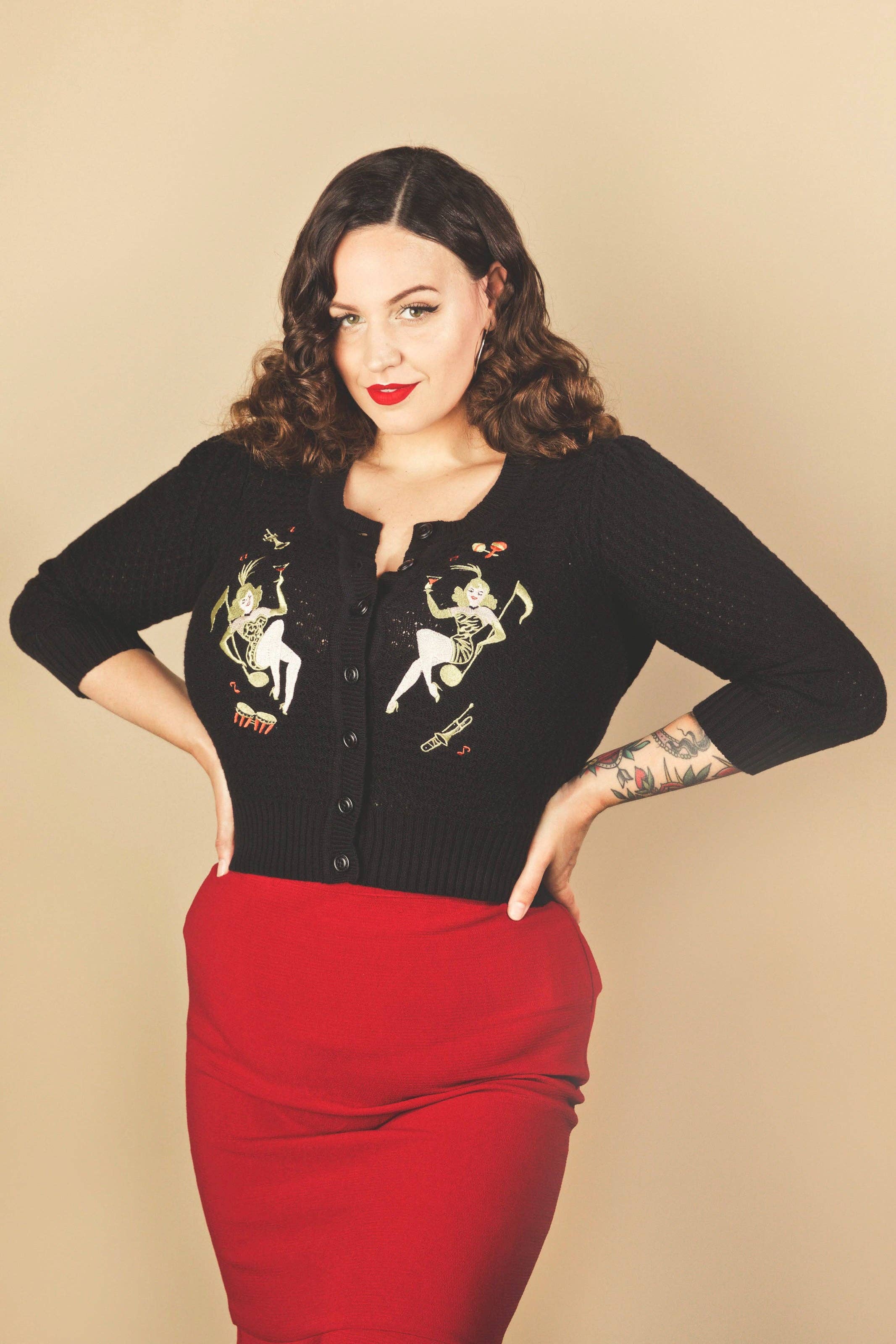 Showgirls Cardi in BlK, photo 3 of 6