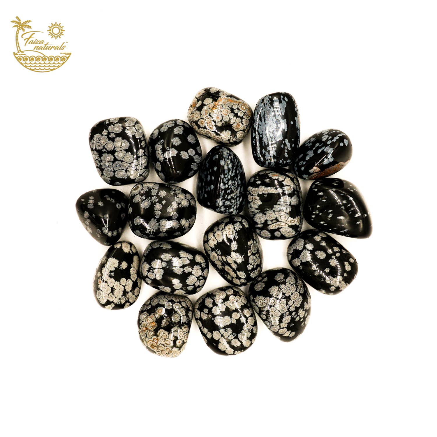 Snowflake Obsidian Tumbled Crystals, photo 2 of 3