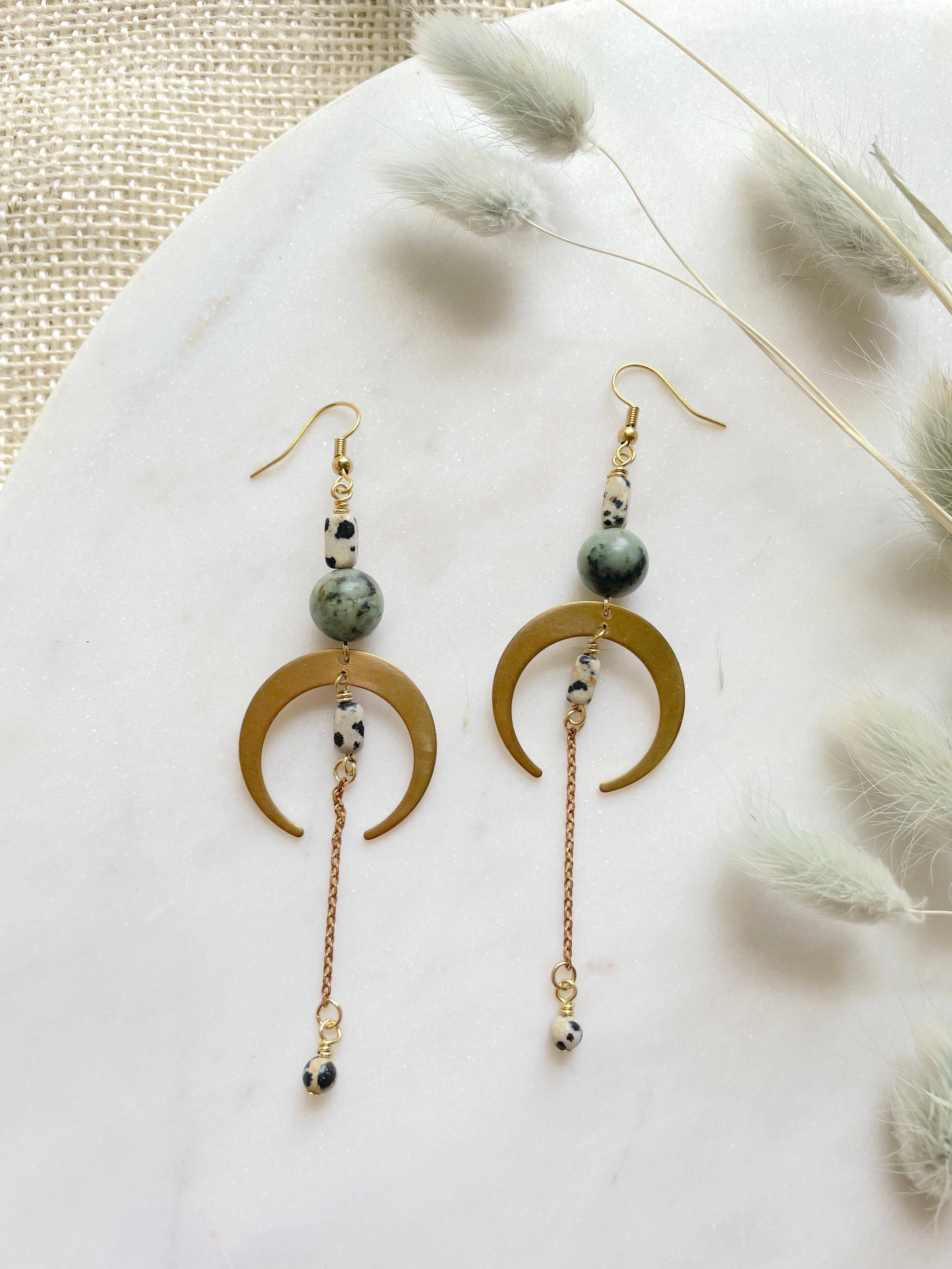 The Sasha Earring - African Turquoise, photo 1 of 8