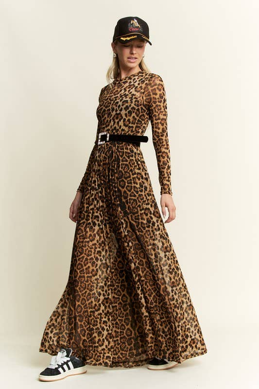 LEOPARD PRINT MESH DRESS, photo 8 of 8