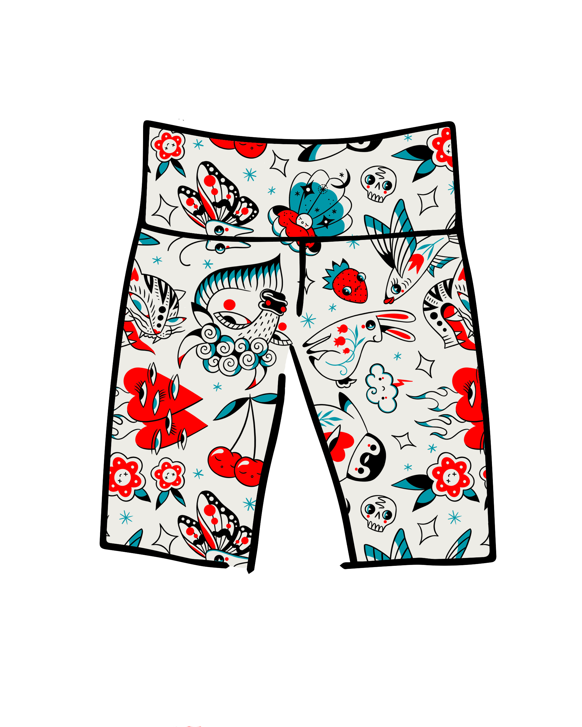 High Rise Shorts Inked Up, photo 1 of 8