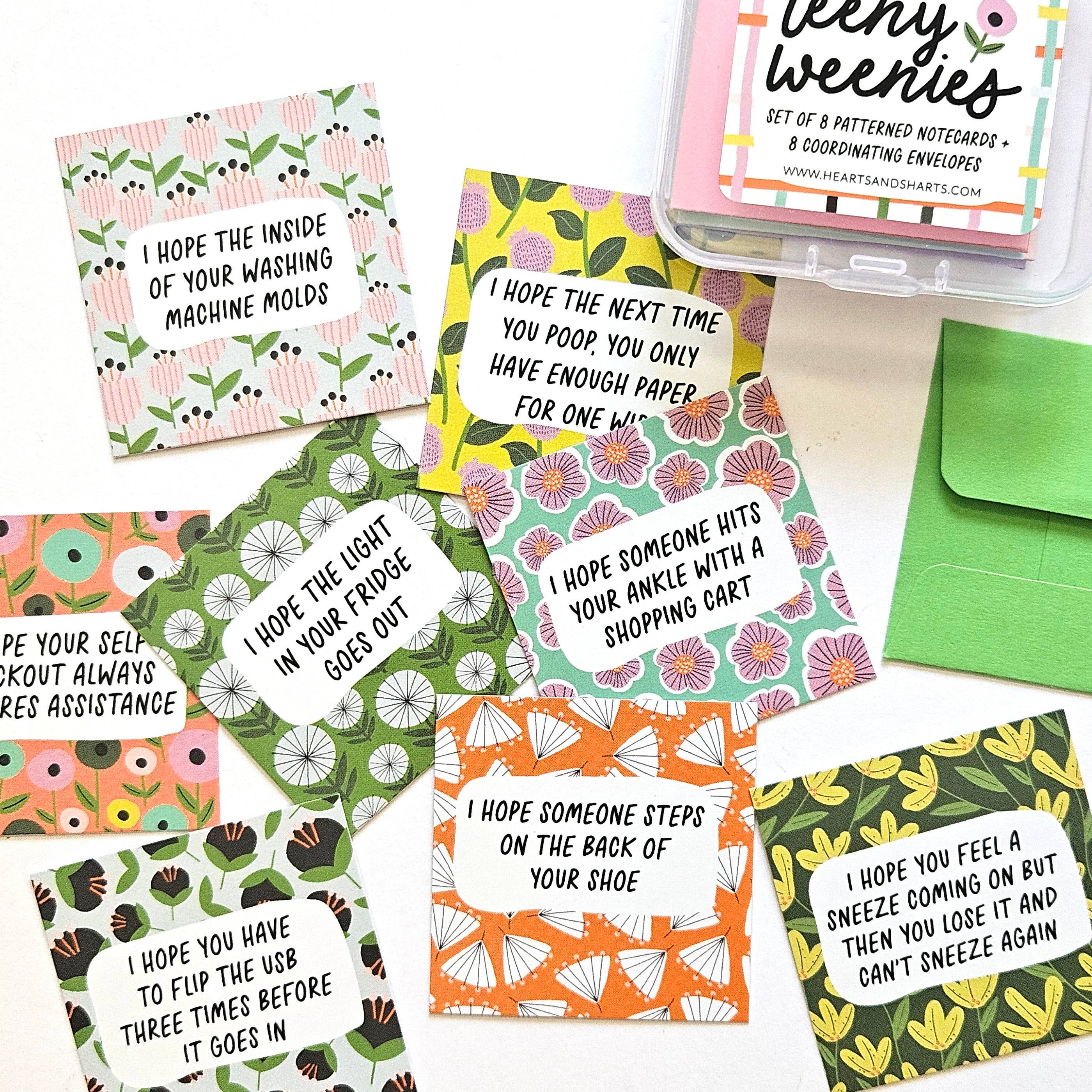 HAVE THE DAY YOU DESERVE - SET 2 - TEENY WEENIES - 8 SMALL NOTECARDS +, photo 4 of 6