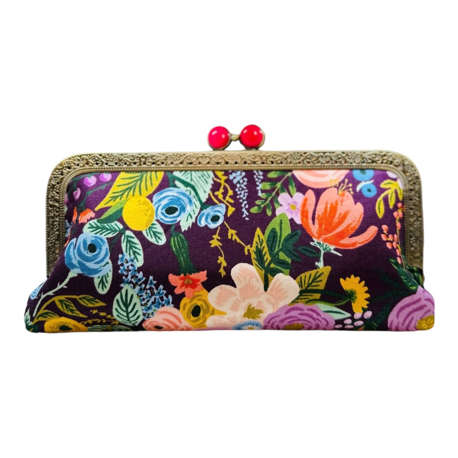 Cell Phone Clutch - Floral Plum, photo 2 of 5