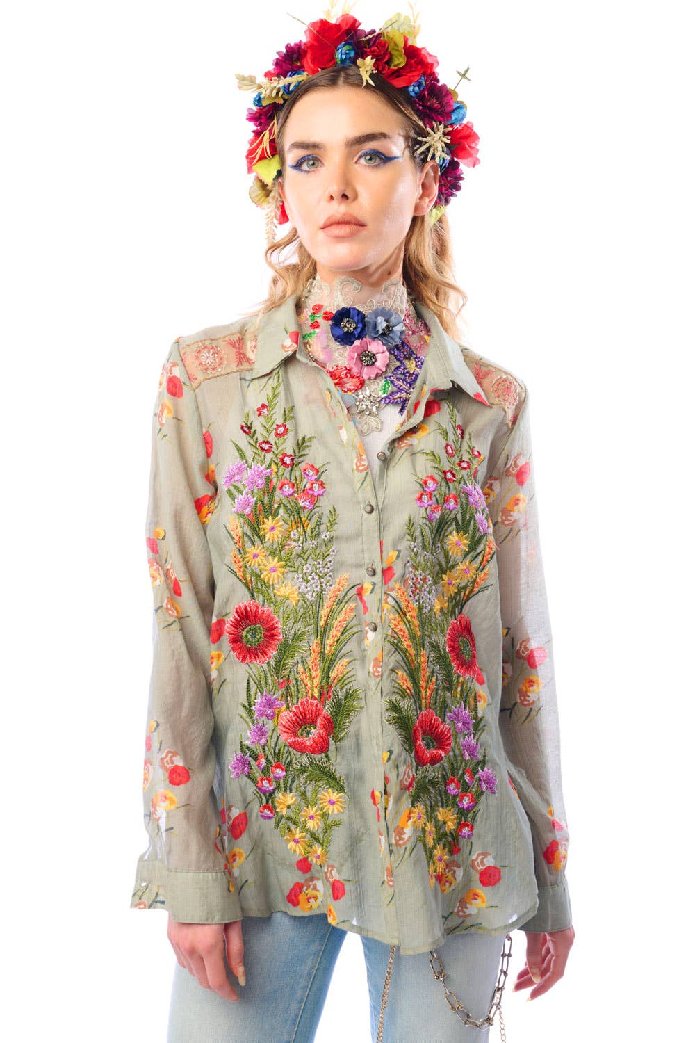 Floral Button Down Shirt, photo 1 of 8