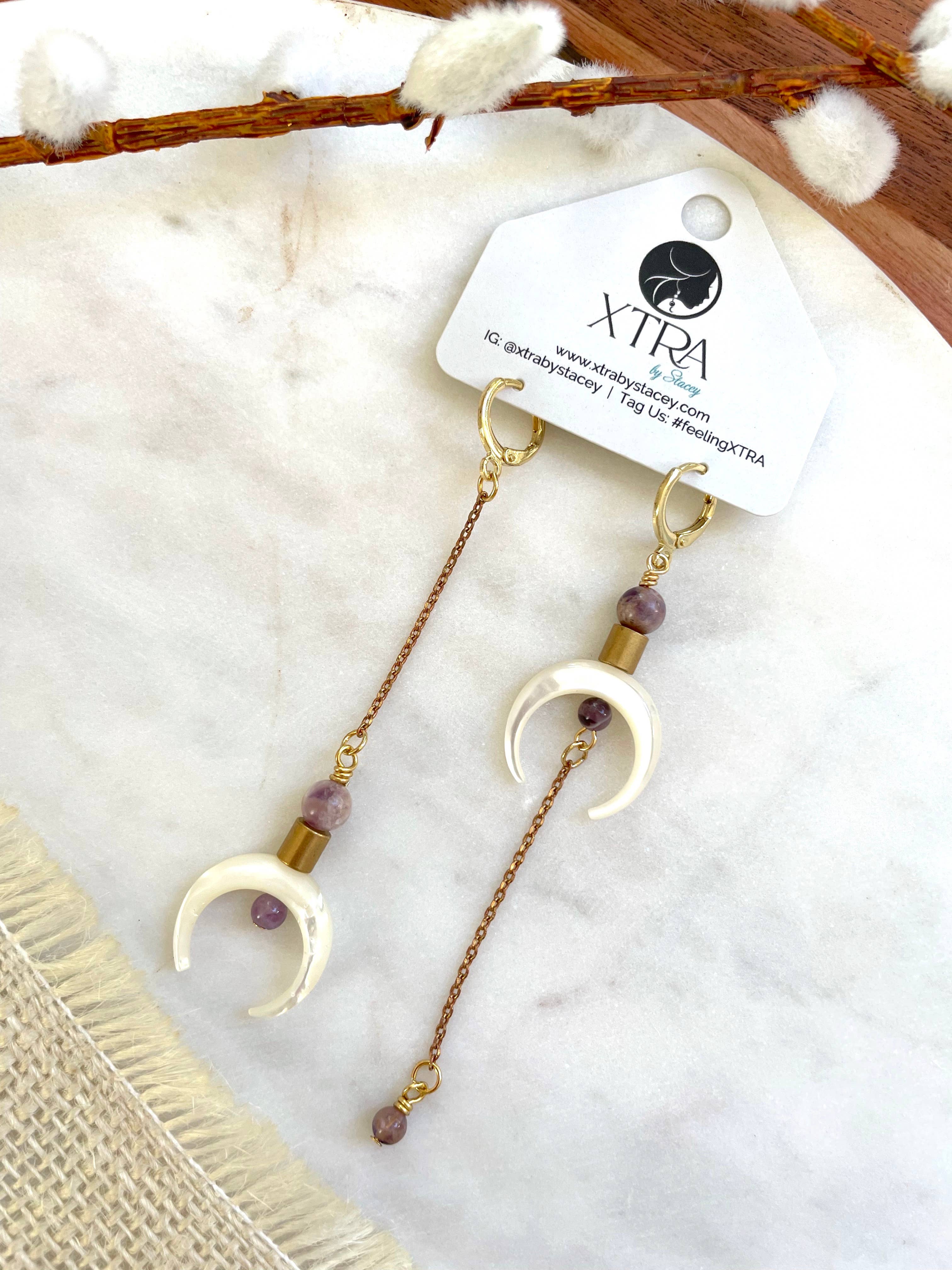 The Melisandra Earring - Amethyst, photo 5 of 8
