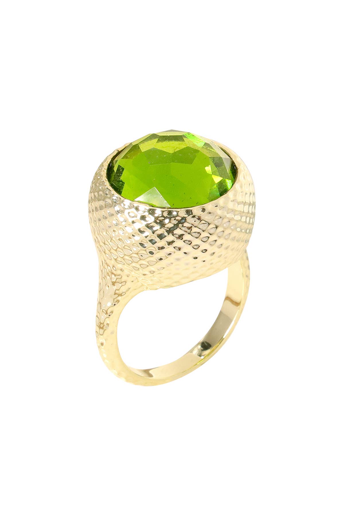 Peridot Crystal Hammer Ring, photo 1 of 3
