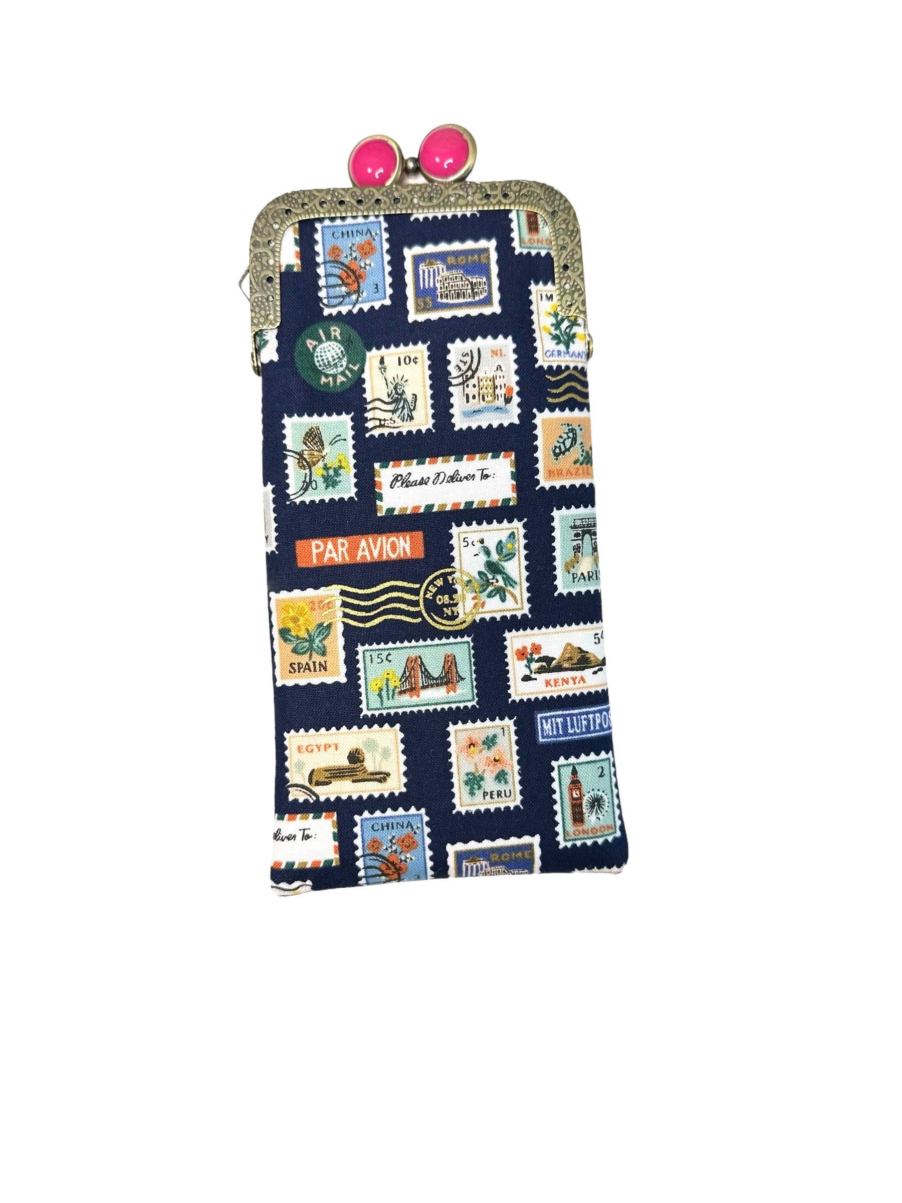 Eyeglass Case - Travel Stamps, photo 3 of 8