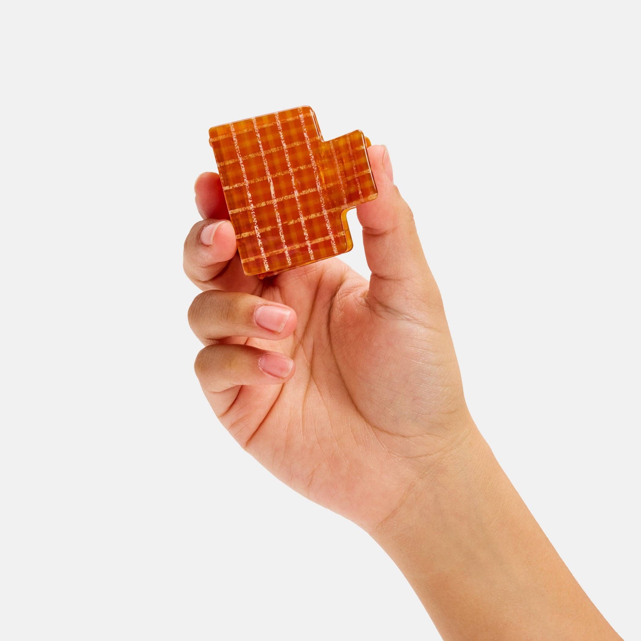 Box Claw-Caramel Plaid, photo 3 of 3