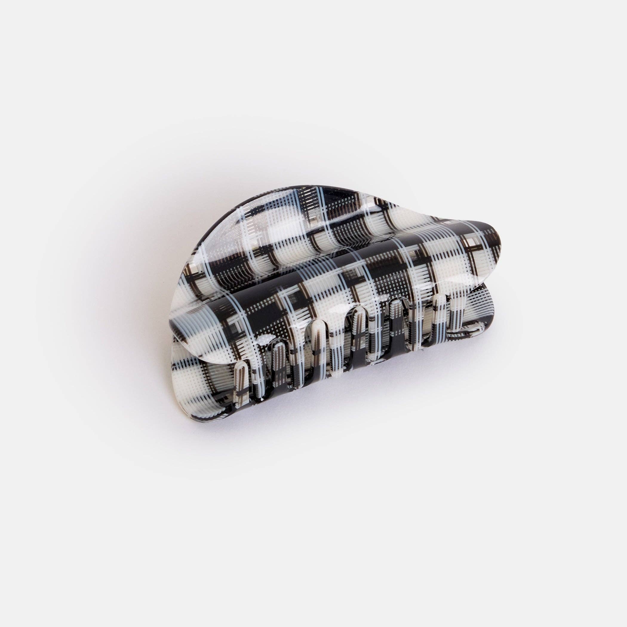 Suki Claw in Black + White Plaid, photo 1 of 4
