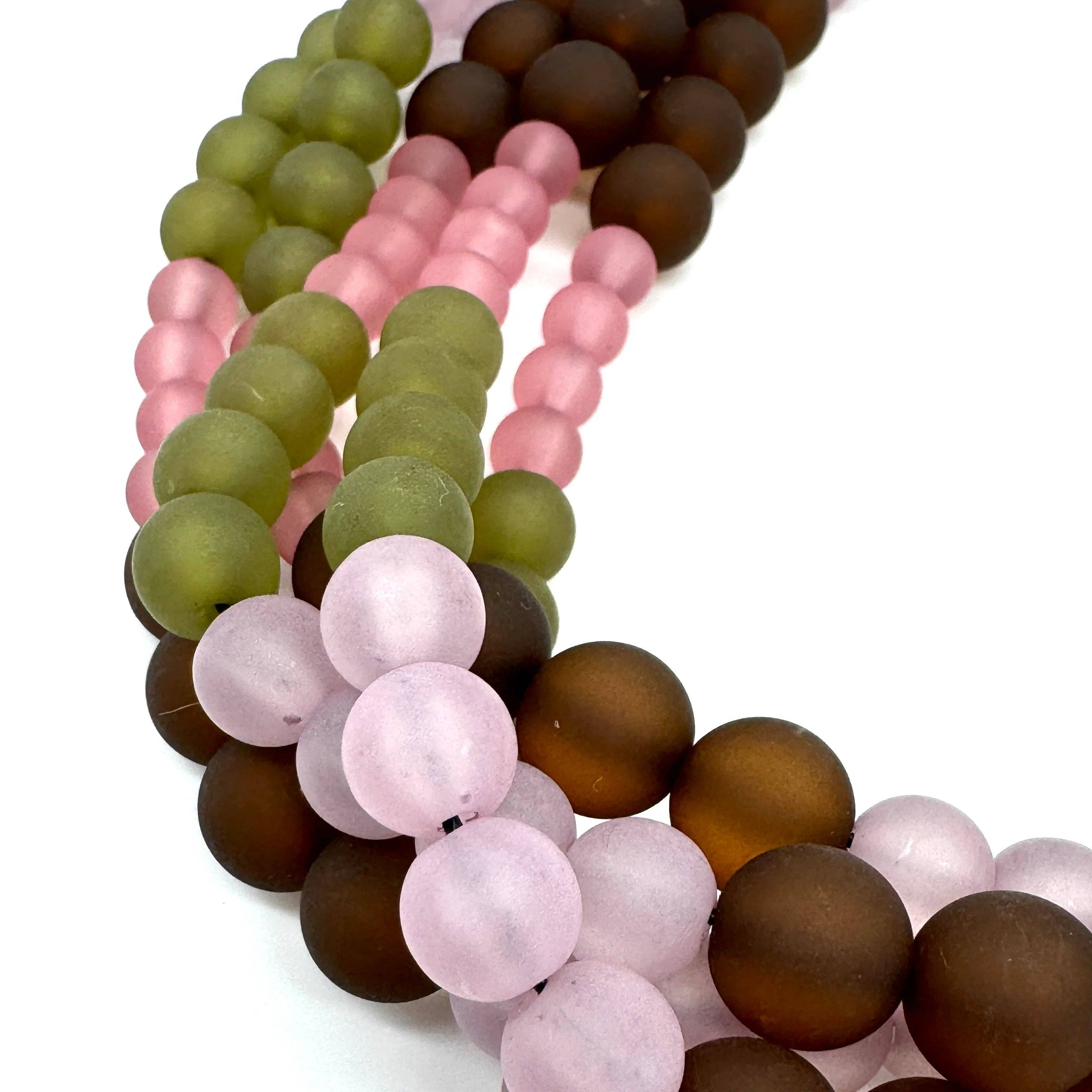 Muted Tapestry Frosted Sylvie Necklace, photo 6 of 7