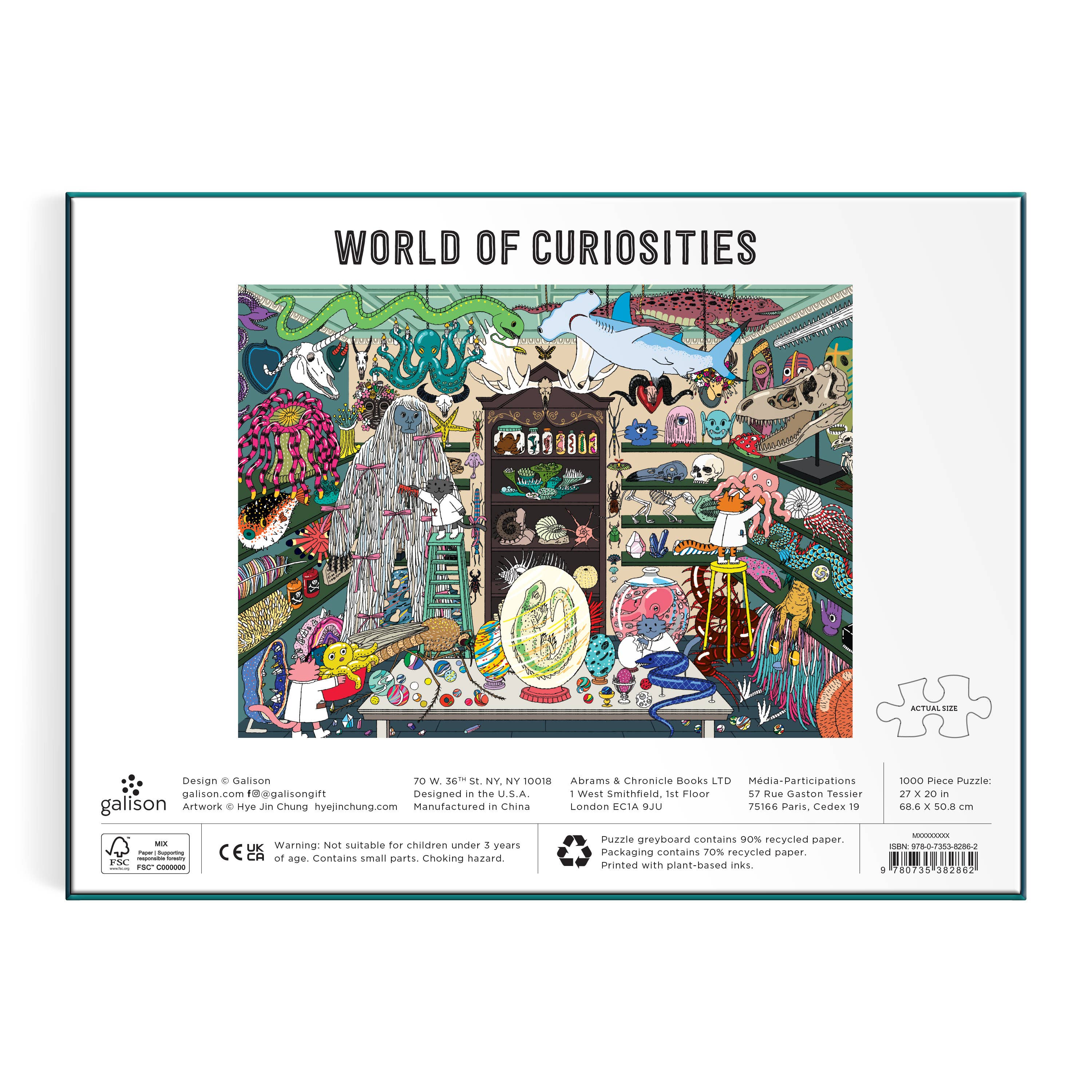 World of Curiosities 1000 Piece Puzzle, photo 3 of 3